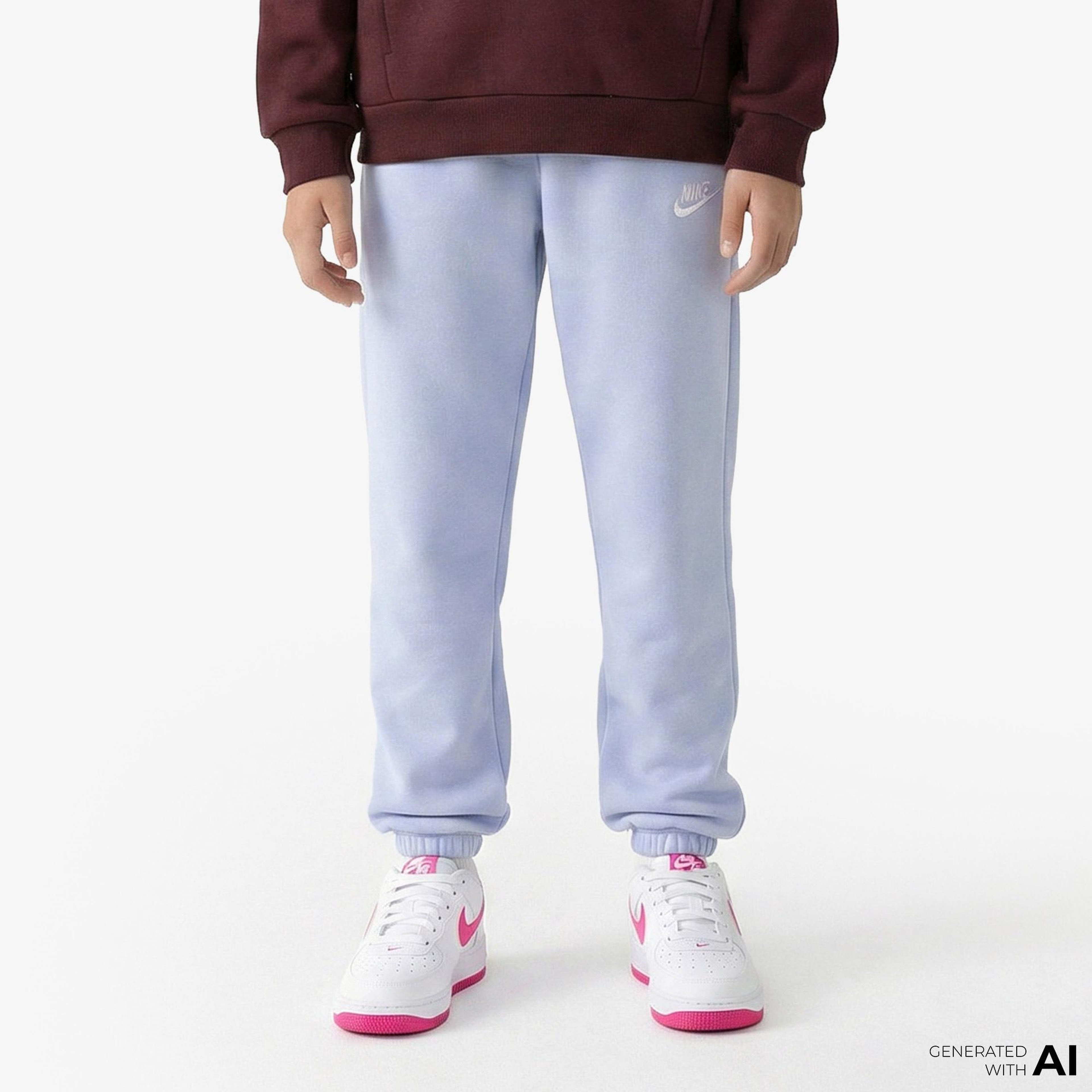 Nike Sportswear Club Fleece Loose Çocuk Lila Eşofman Altı