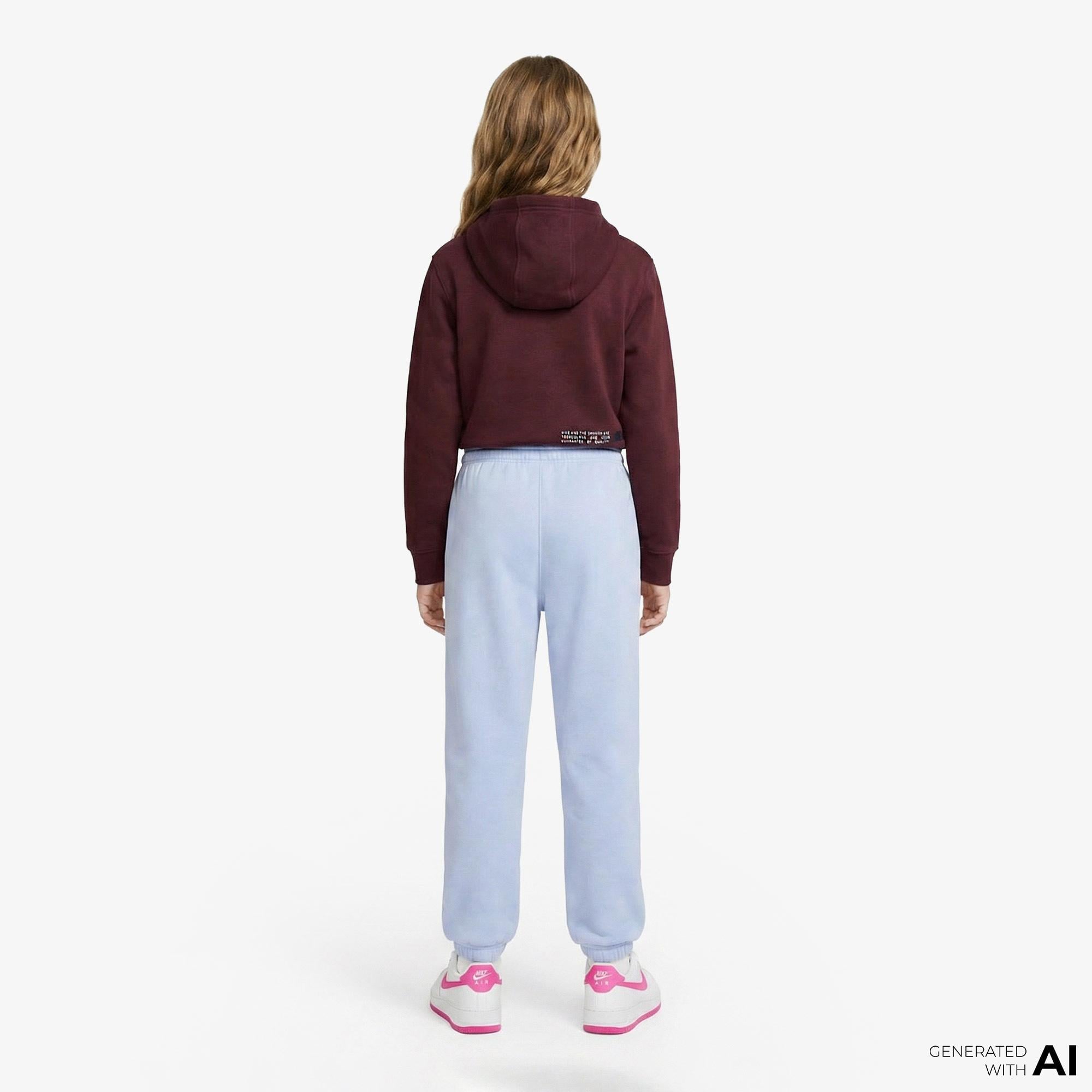 Nike Sportswear Club Fleece Loose Çocuk Lila Eşofman Altı