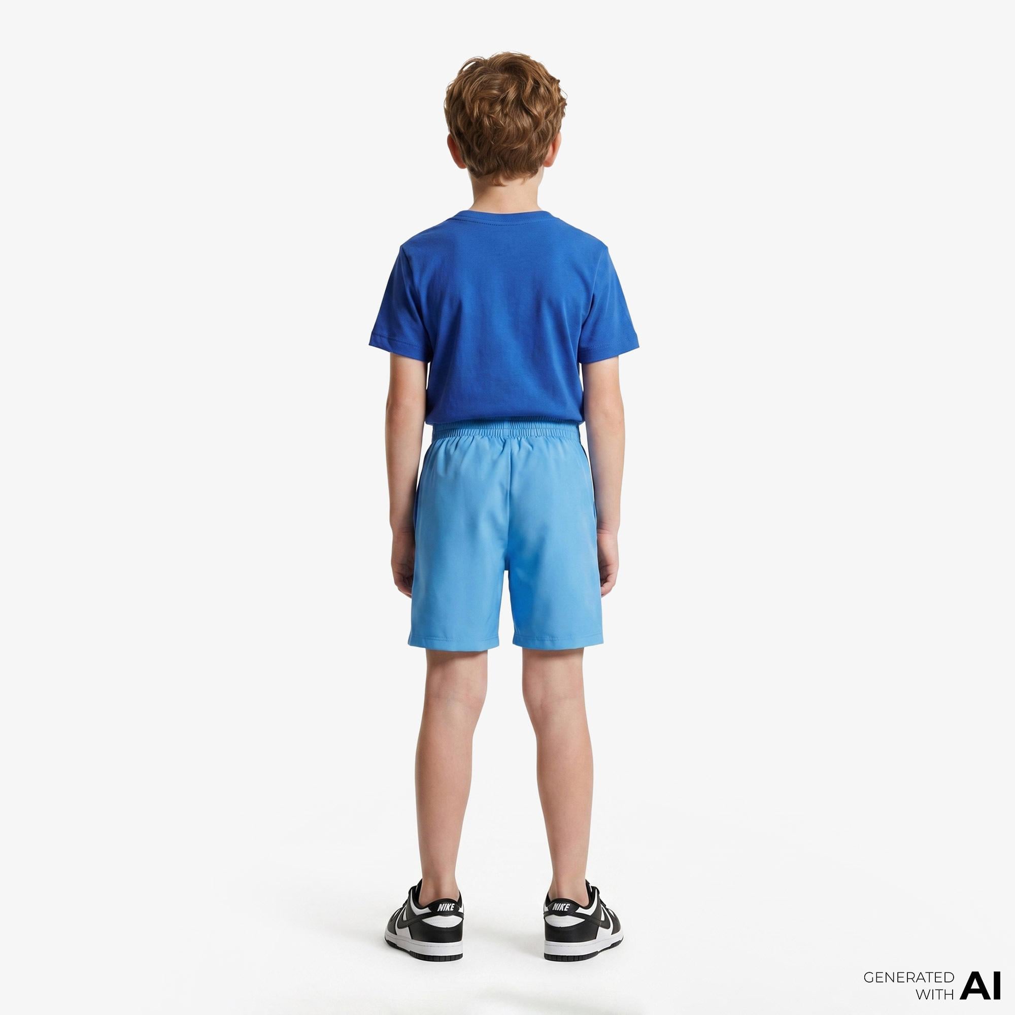 Nike Dri-Fit Multi Woven Çocuk Mavi Şort