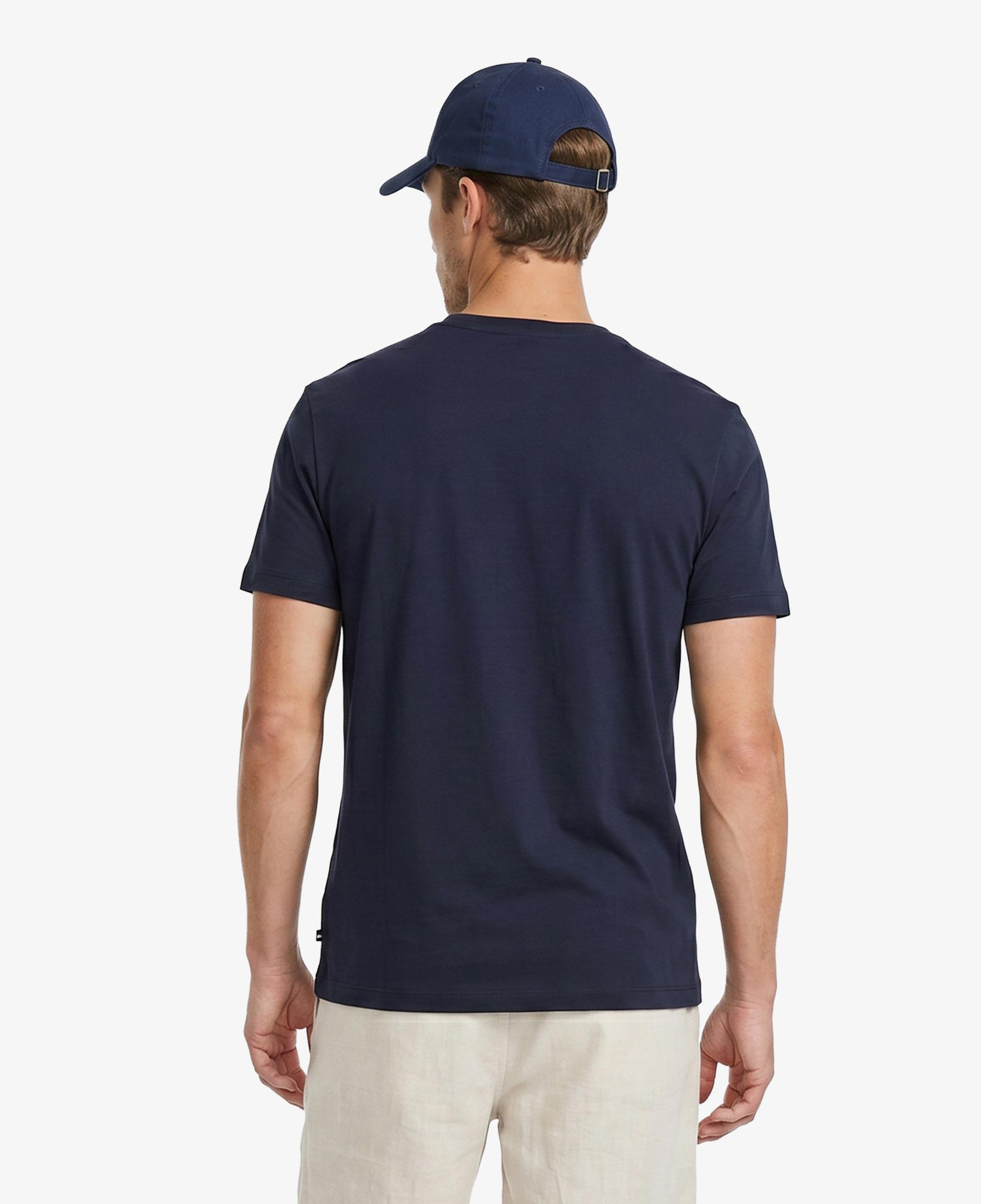 Nautica Erkek Lacivert Regular Fit Baskılı T-Shirt