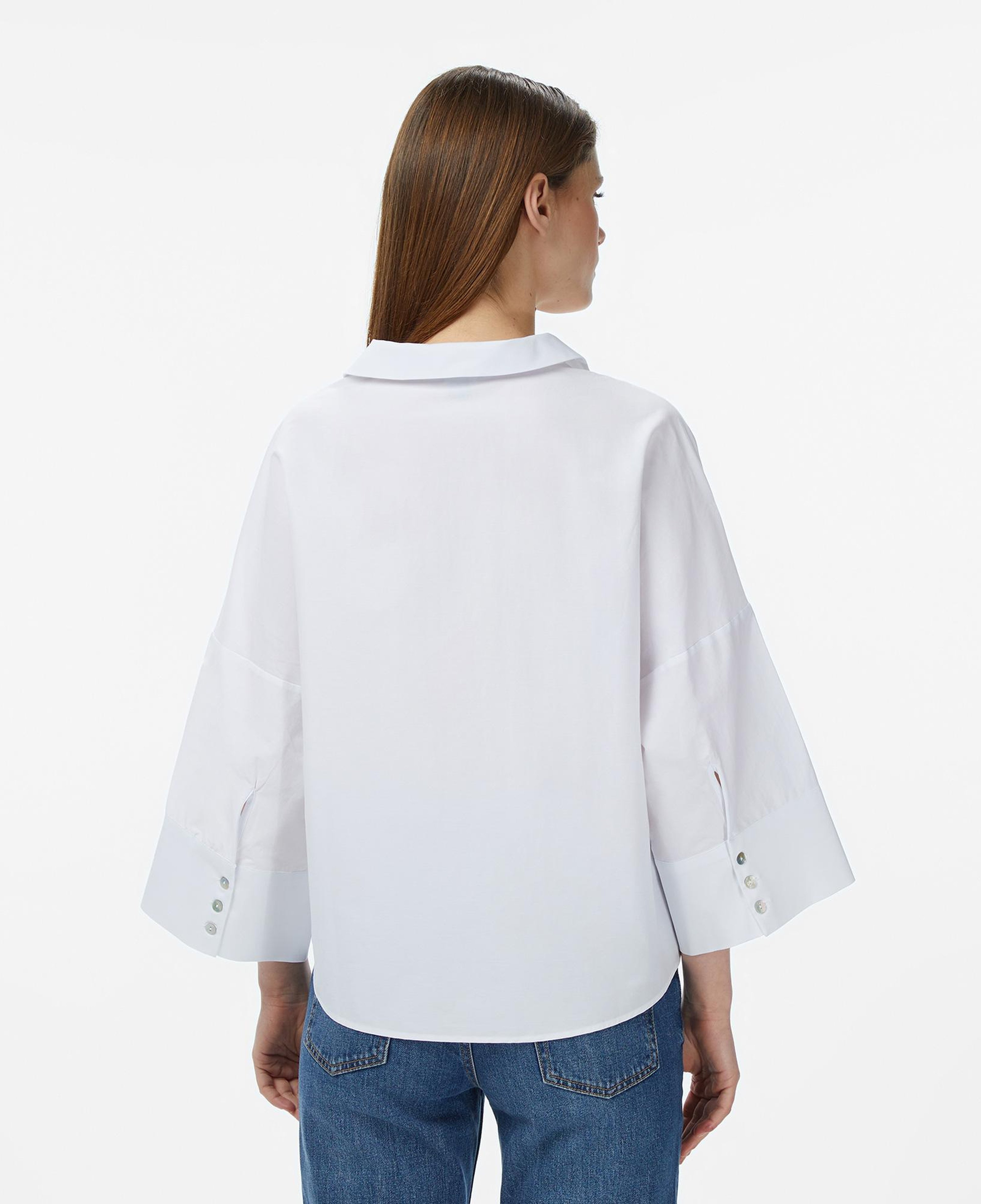Nautica Kadın Beyaz Regular Fit Kısa Kollu Gömlek