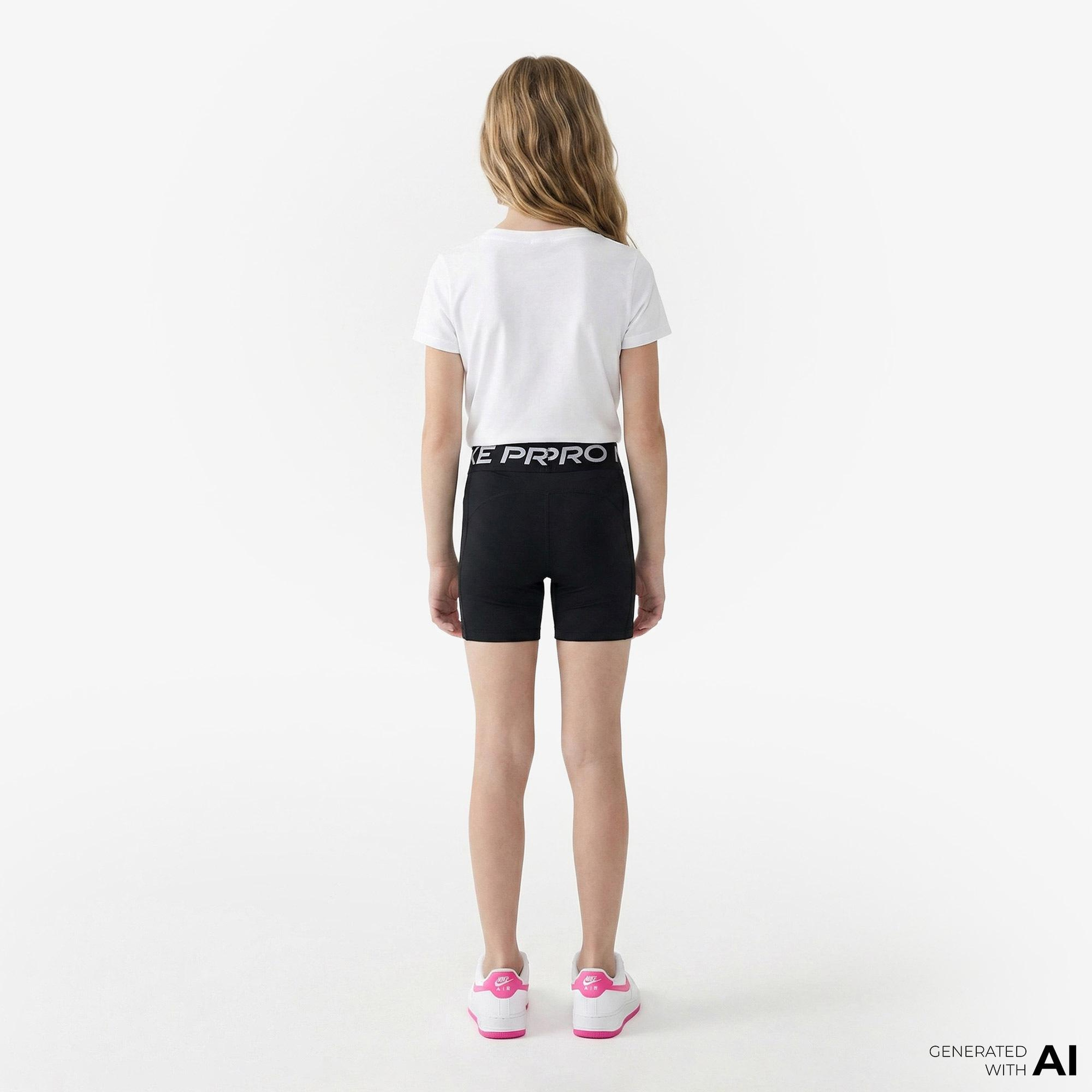 Nike Pro Dri-Fit 13 cm Çocuk Siyah Kısa Tayt