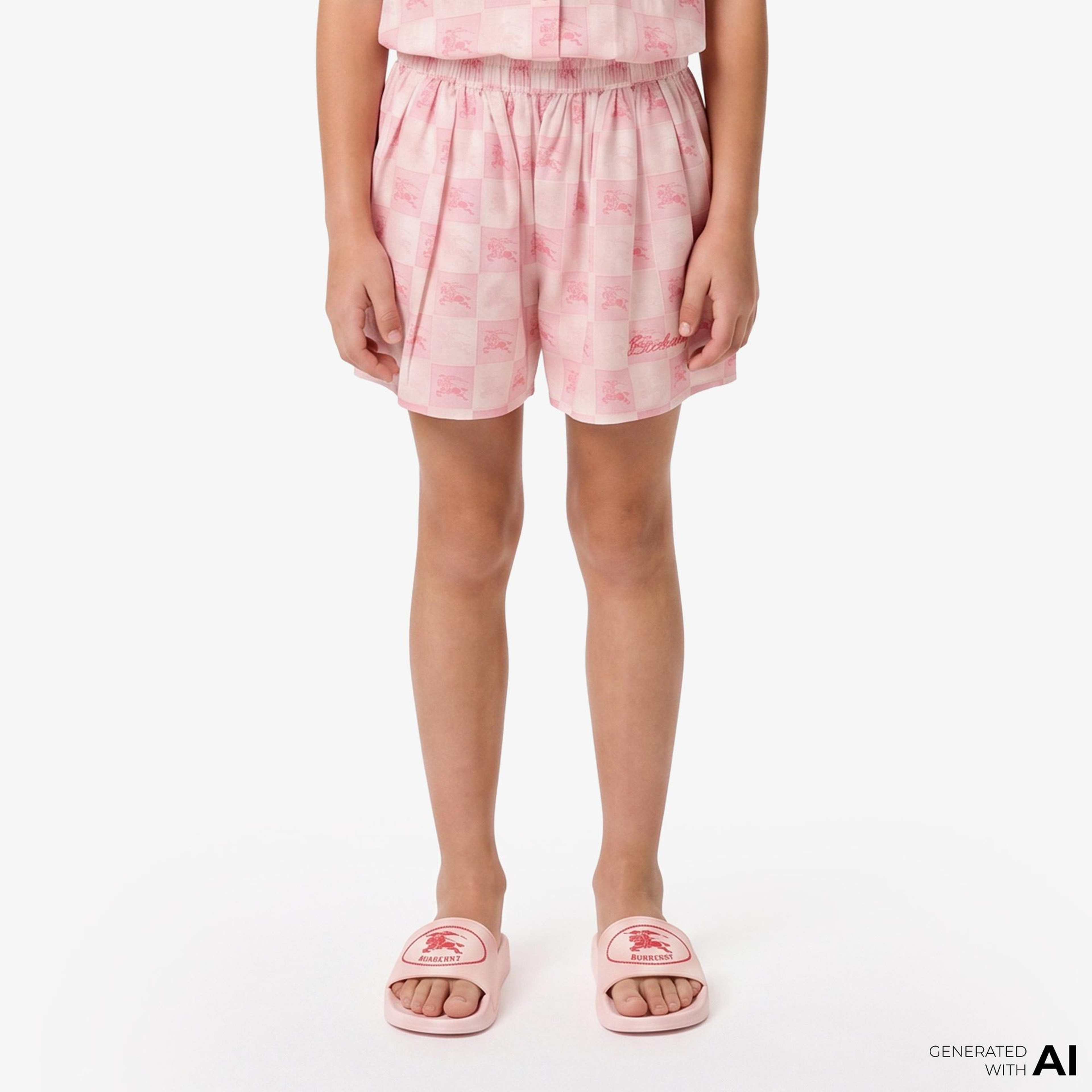 Burberry Çocuk Pembe Şort