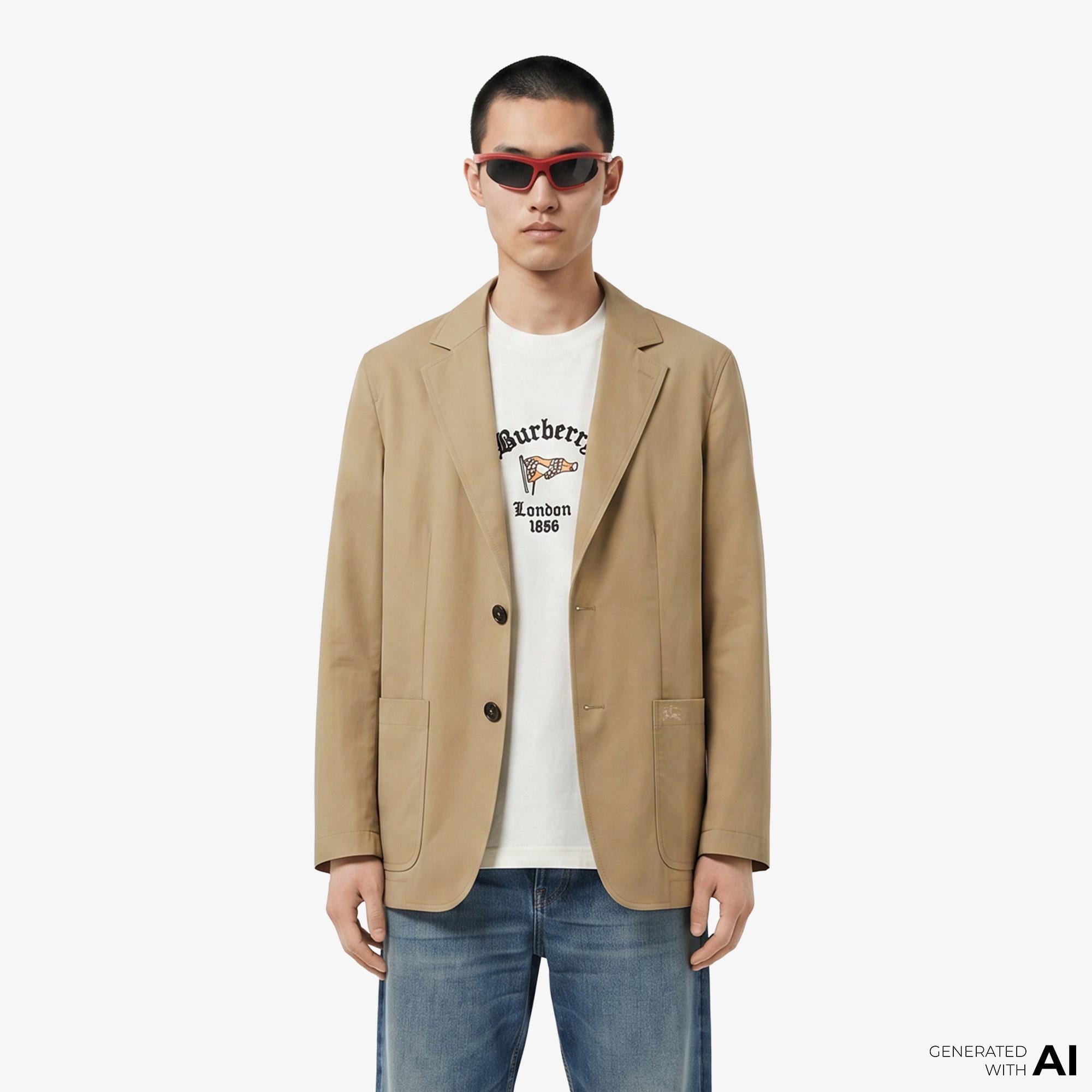 Burberry Erkek Bej Ceket
