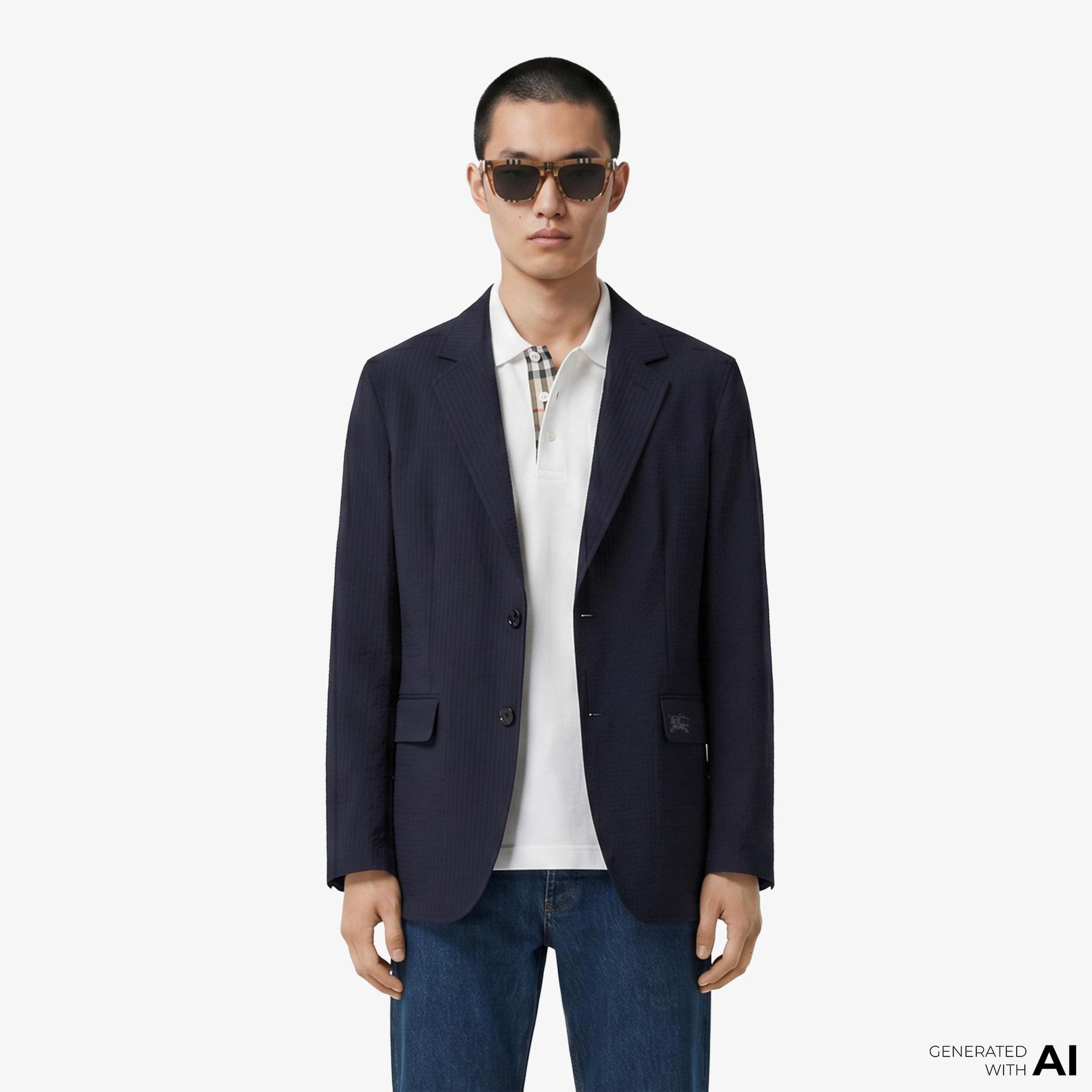 Burberry Erkek Lacivert Ceket
