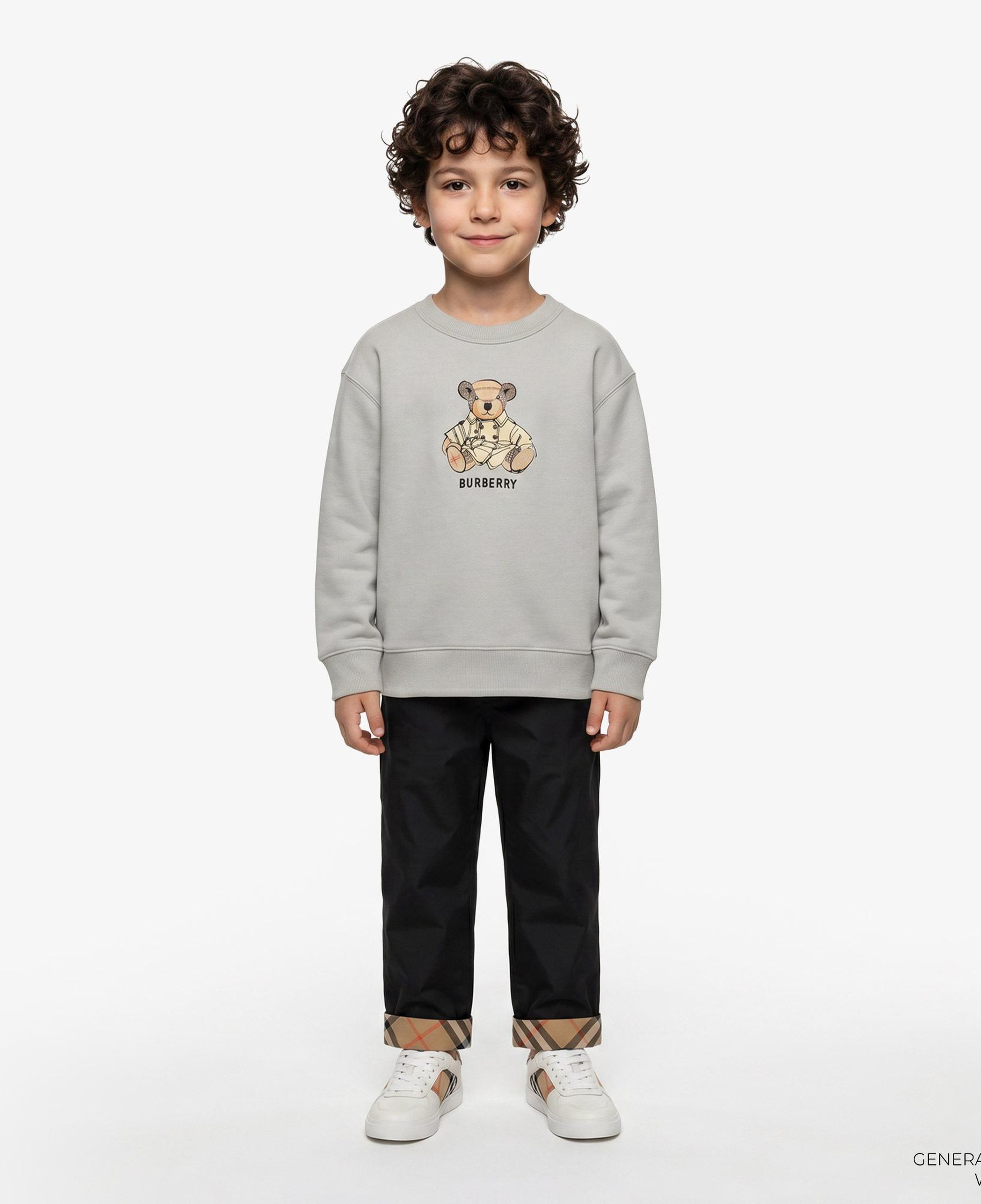 Burberry Mathew Teddy Çocuk Gri Sweatshirt