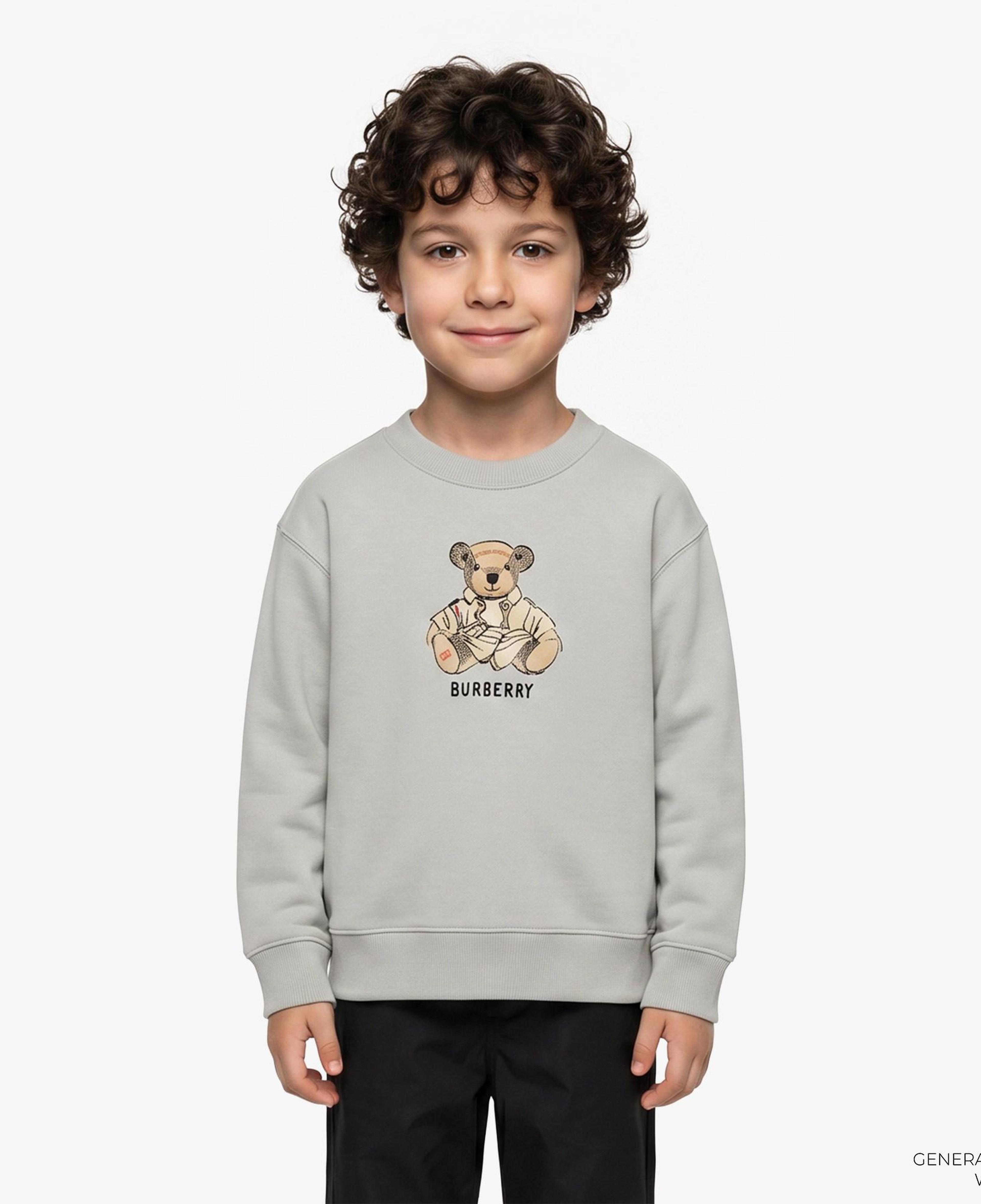 Burberry Mathew Teddy Çocuk Gri Sweatshirt