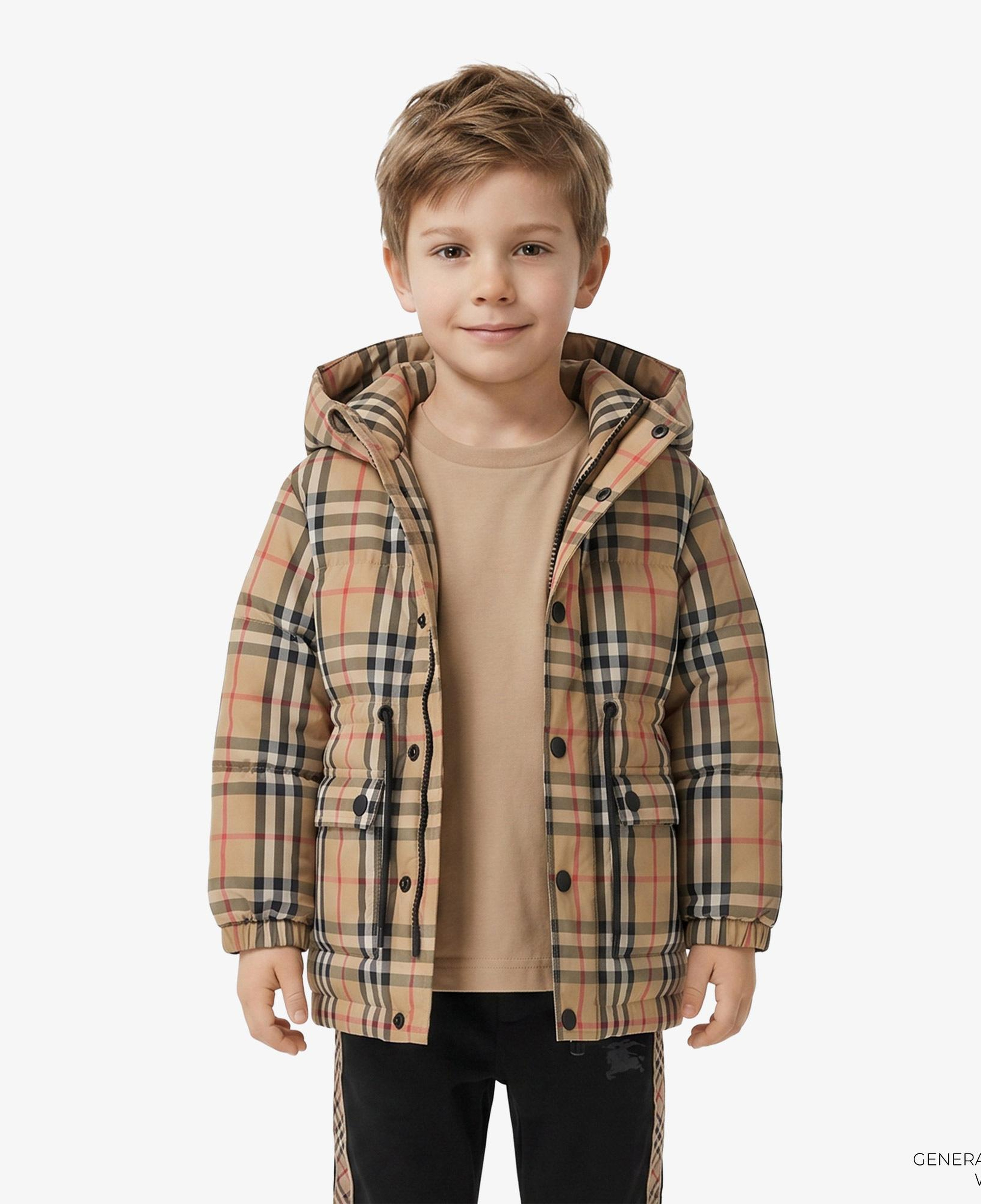 Burberry Franklın Check Çocuk Bej Mont