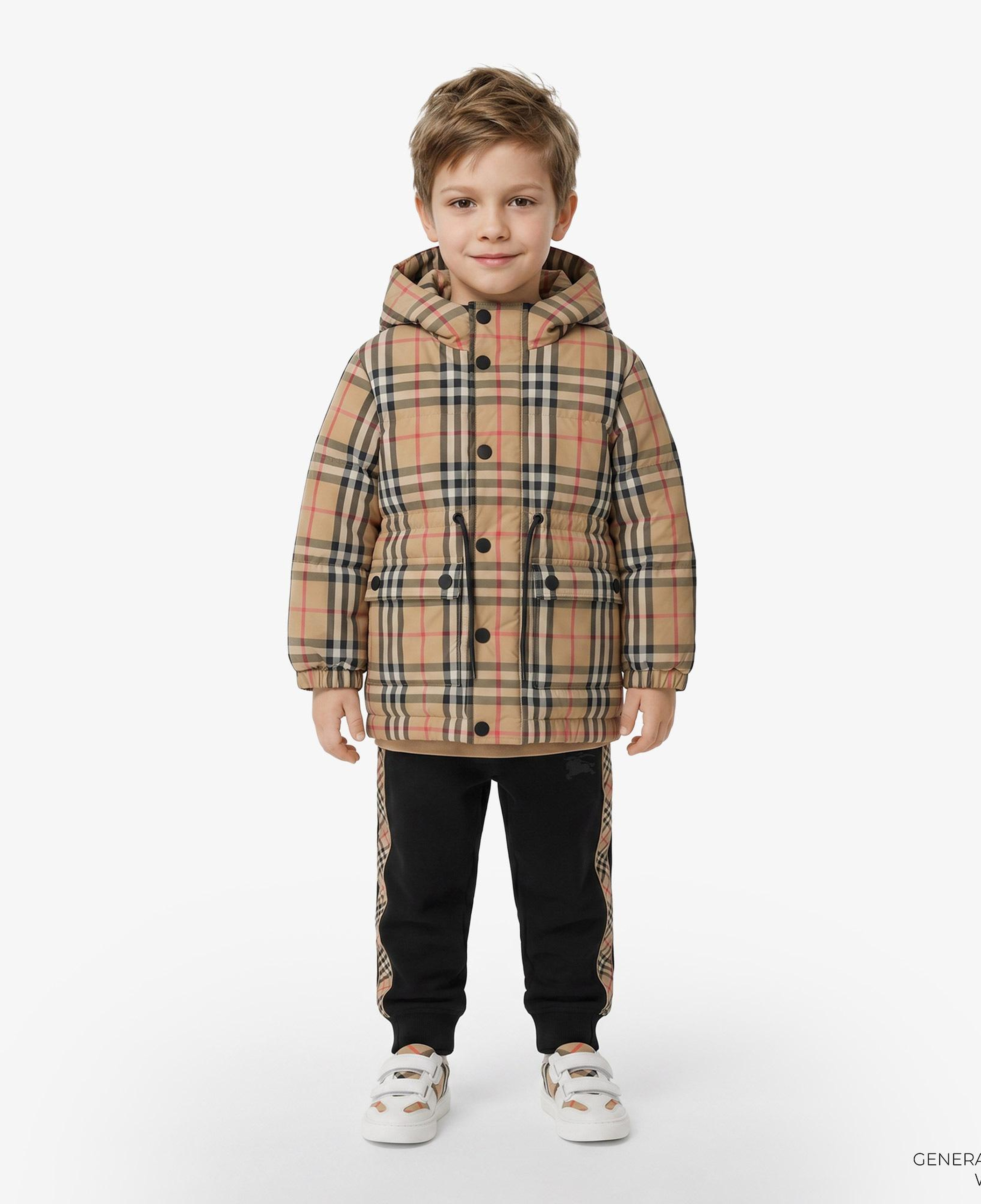 Burberry Franklın Check Çocuk Bej Mont