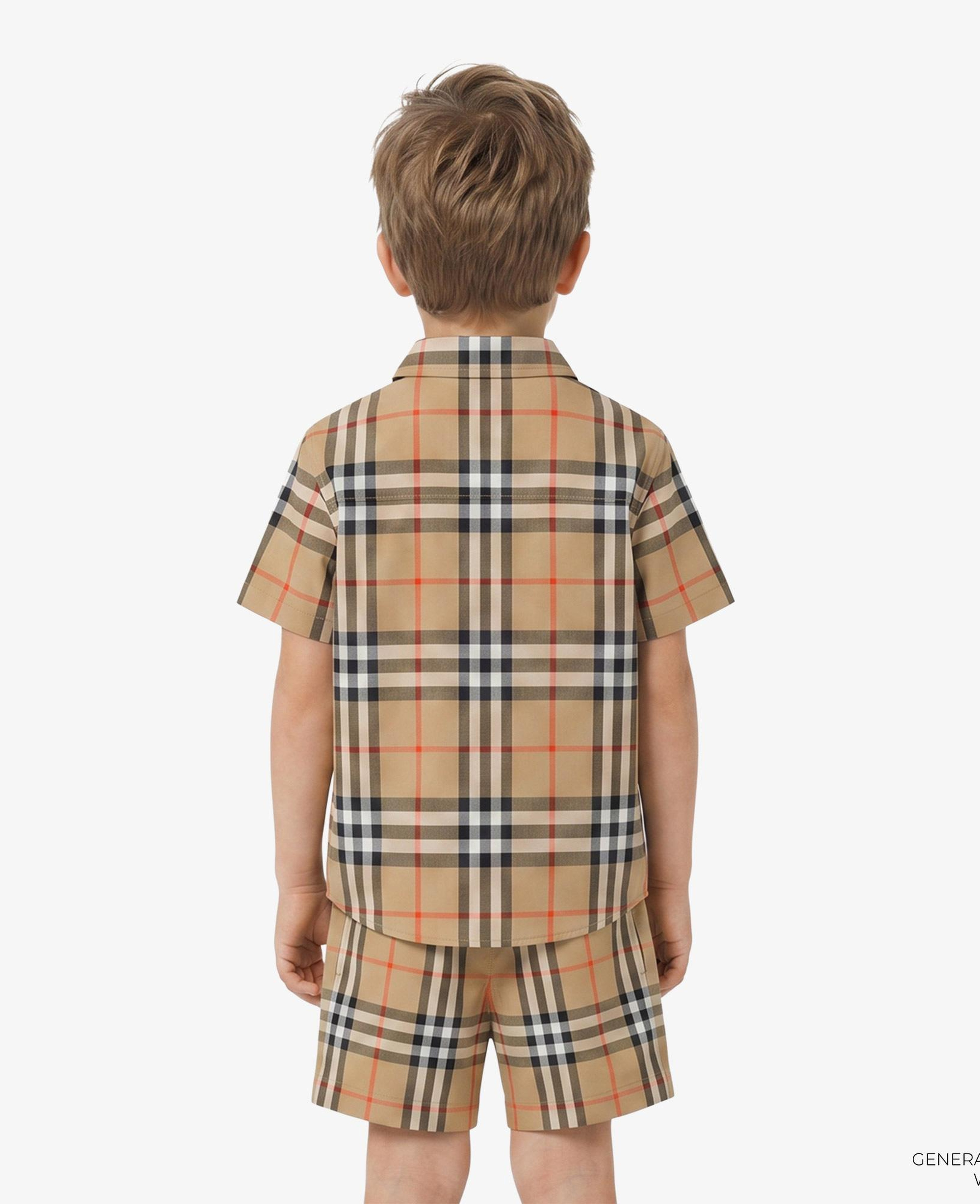Burberry Owen Check Çocuk Bej Gömlek