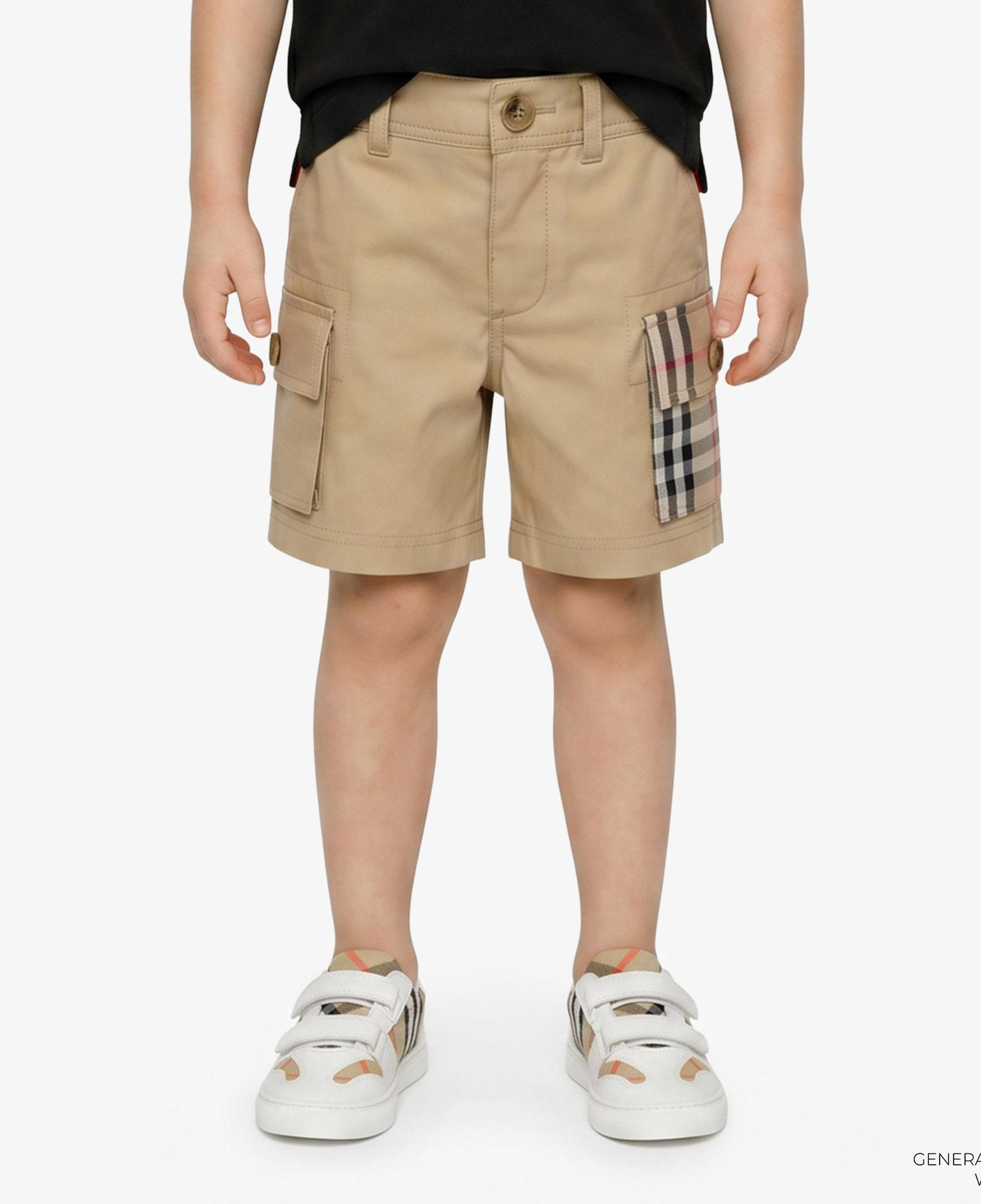 Burberry Oscar Check Pocket Çocuk Bej Şort