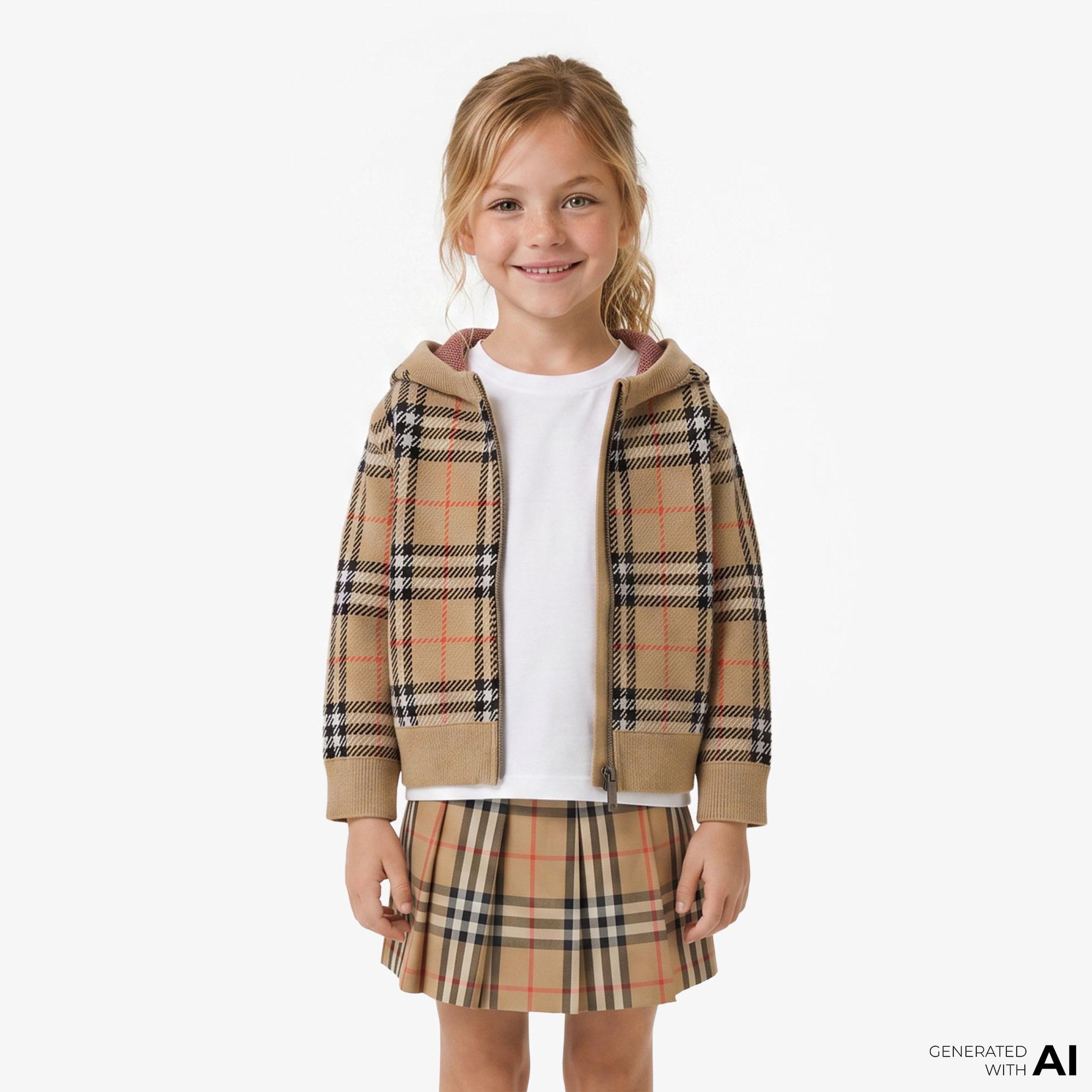 Burberry Jımmy Check Çocuk Bej Triko