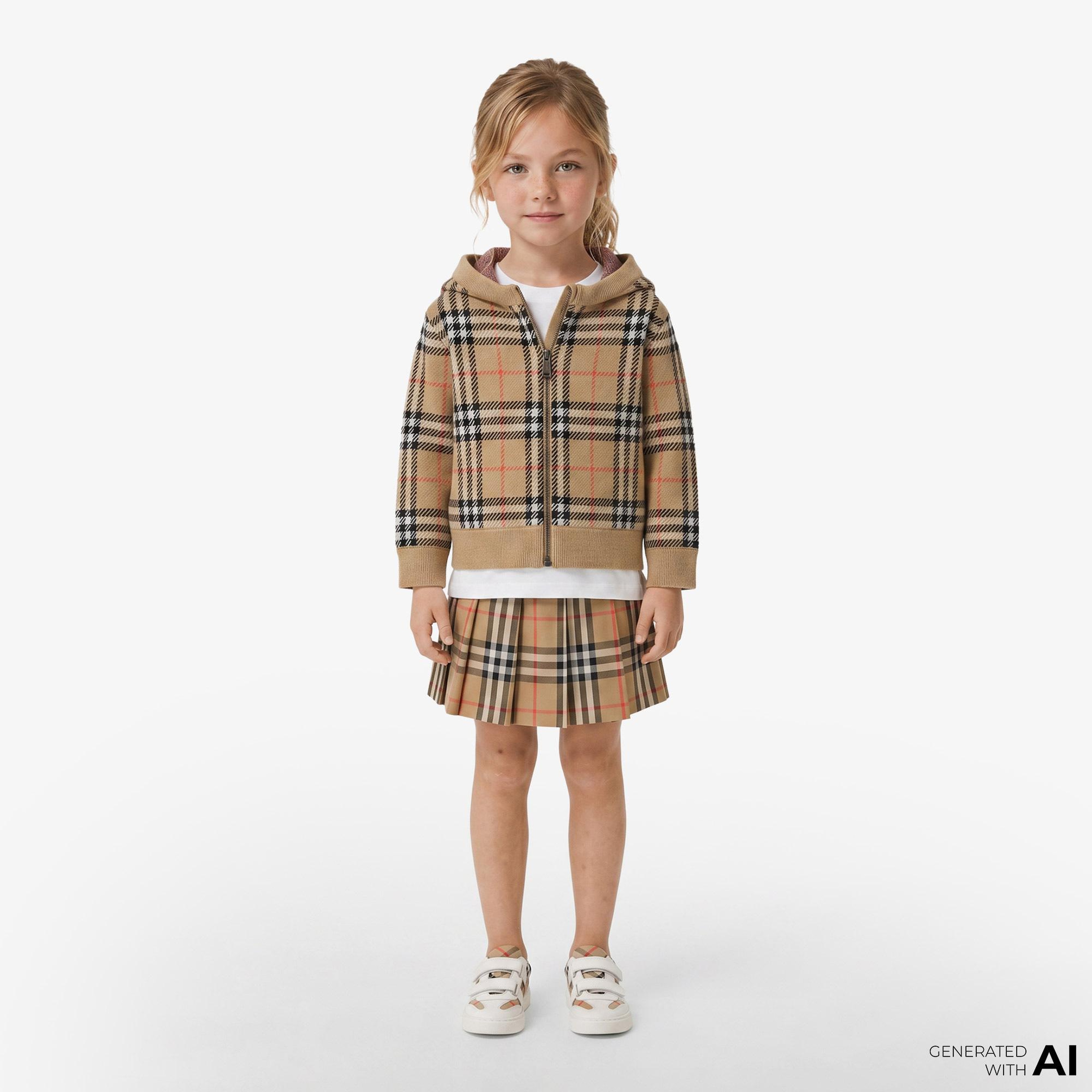 Burberry Jımmy Check Çocuk Bej Triko