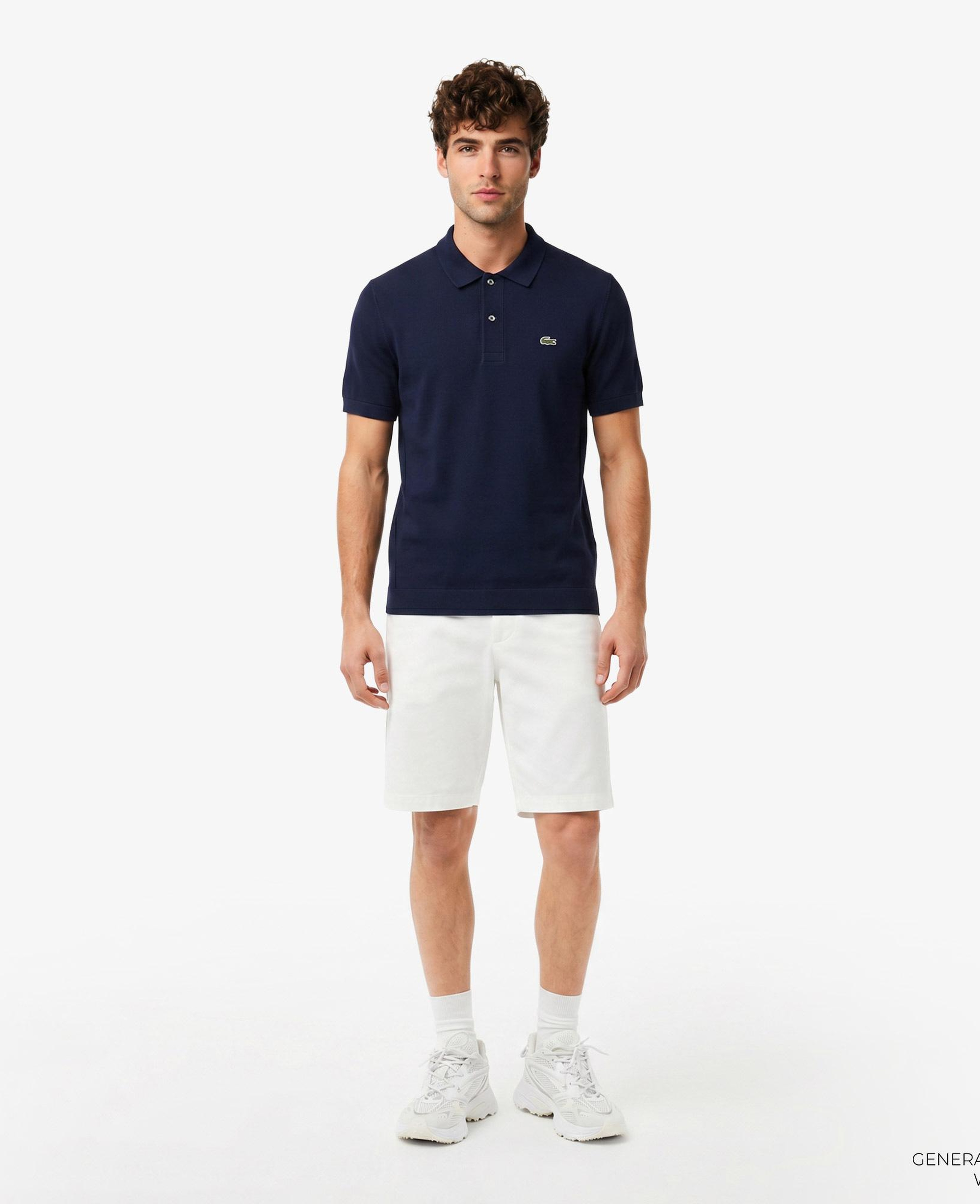 Erkek Classic Fit Kısa Kollu Polo Yaka Lacivert Triko