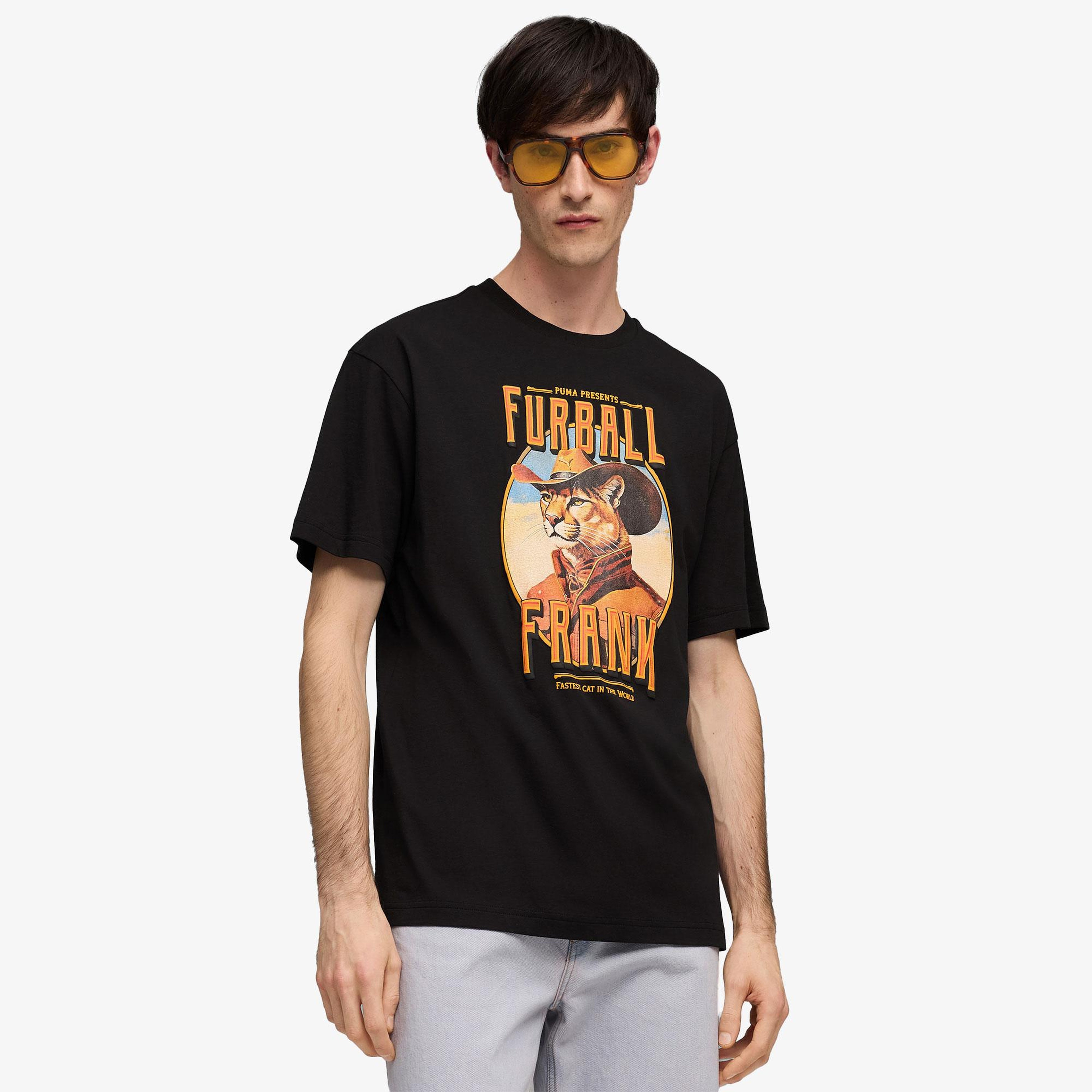 Puma Graphic  Erkek Siyah T-Shirt