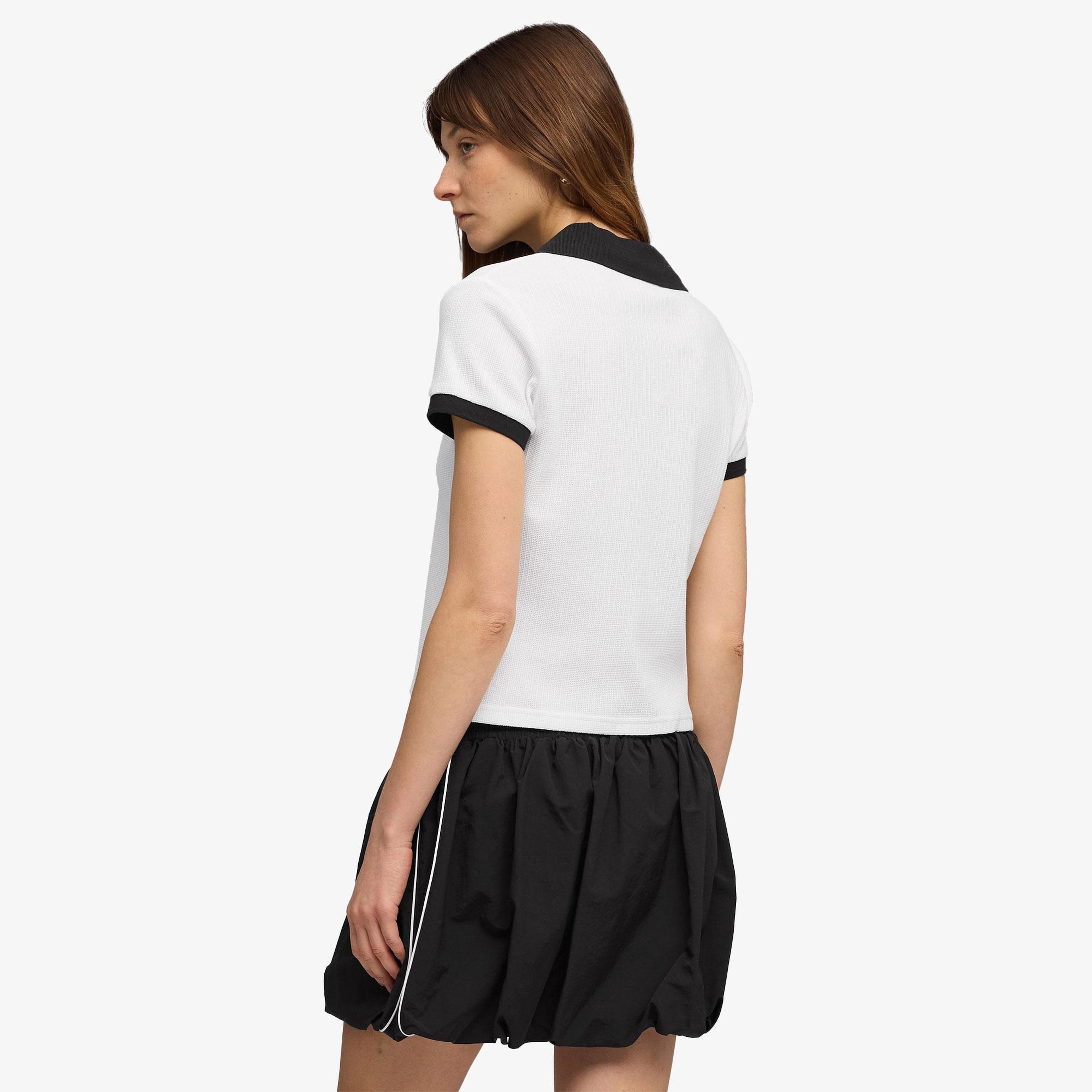 Puma Wardrobe Essentials Kadın Beyaz Polo