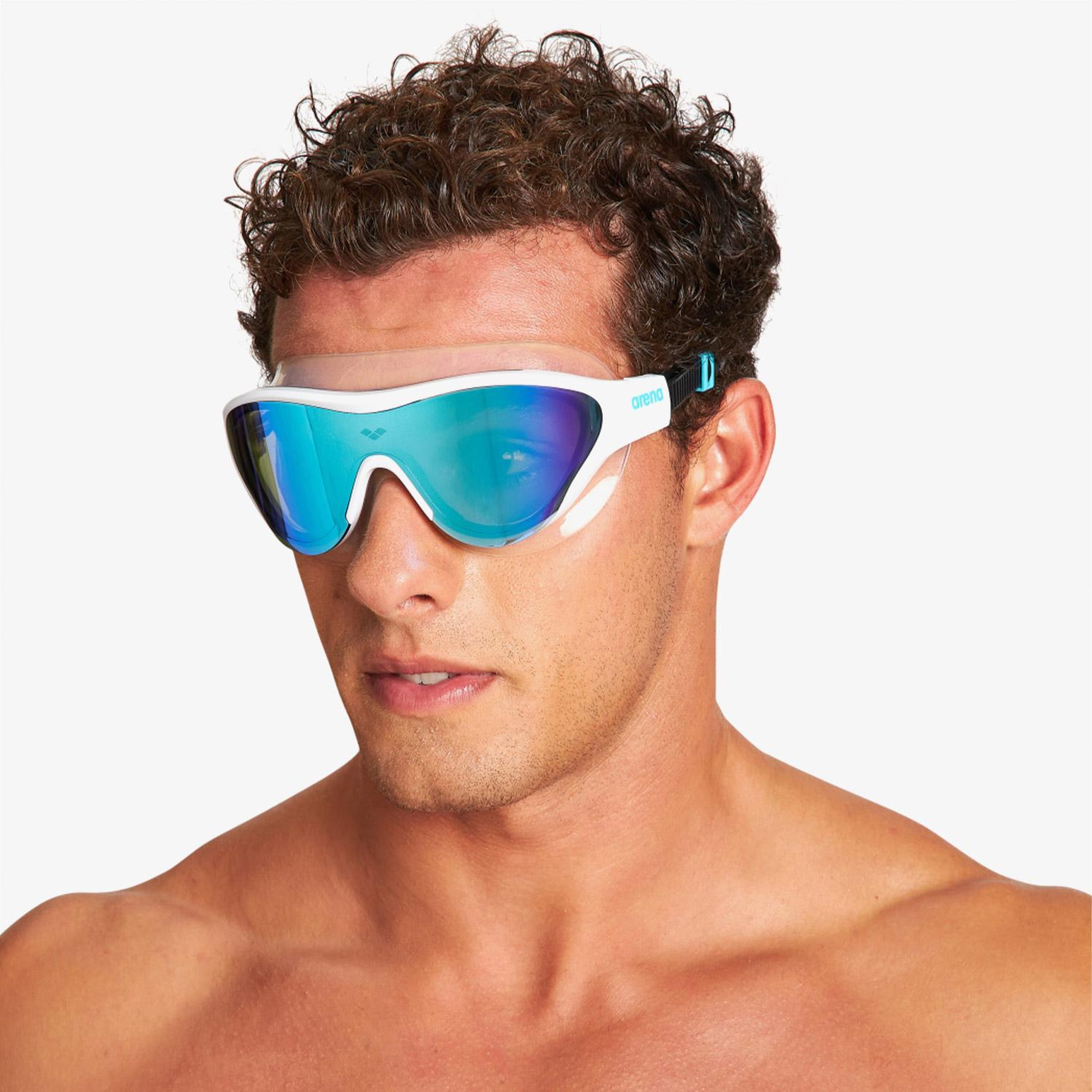 Arena The One Mask Unisex Aynalı Mavi Yüzücü Gözlüğü