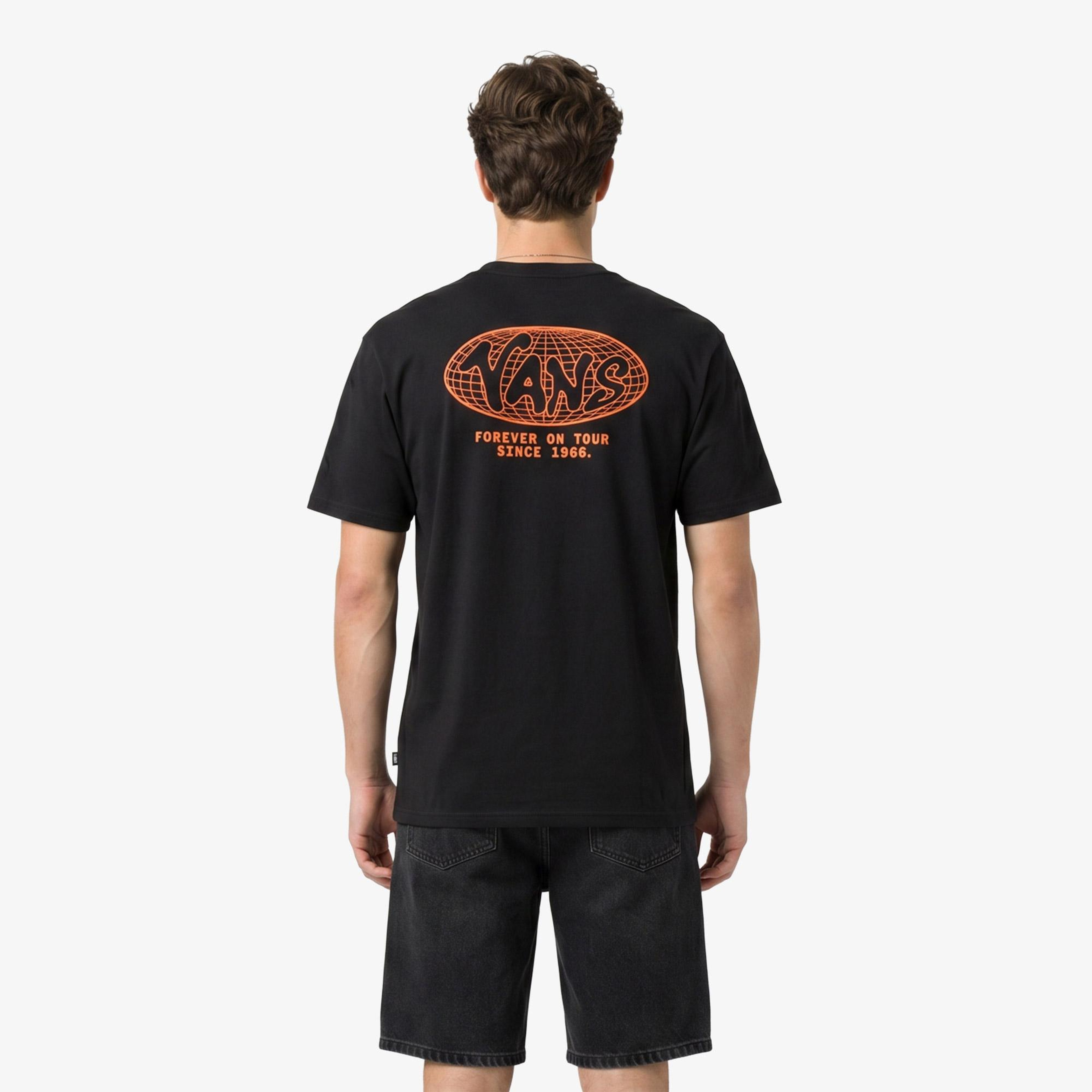 Vans World Tour Loose Erkek Siyah T-Shirt