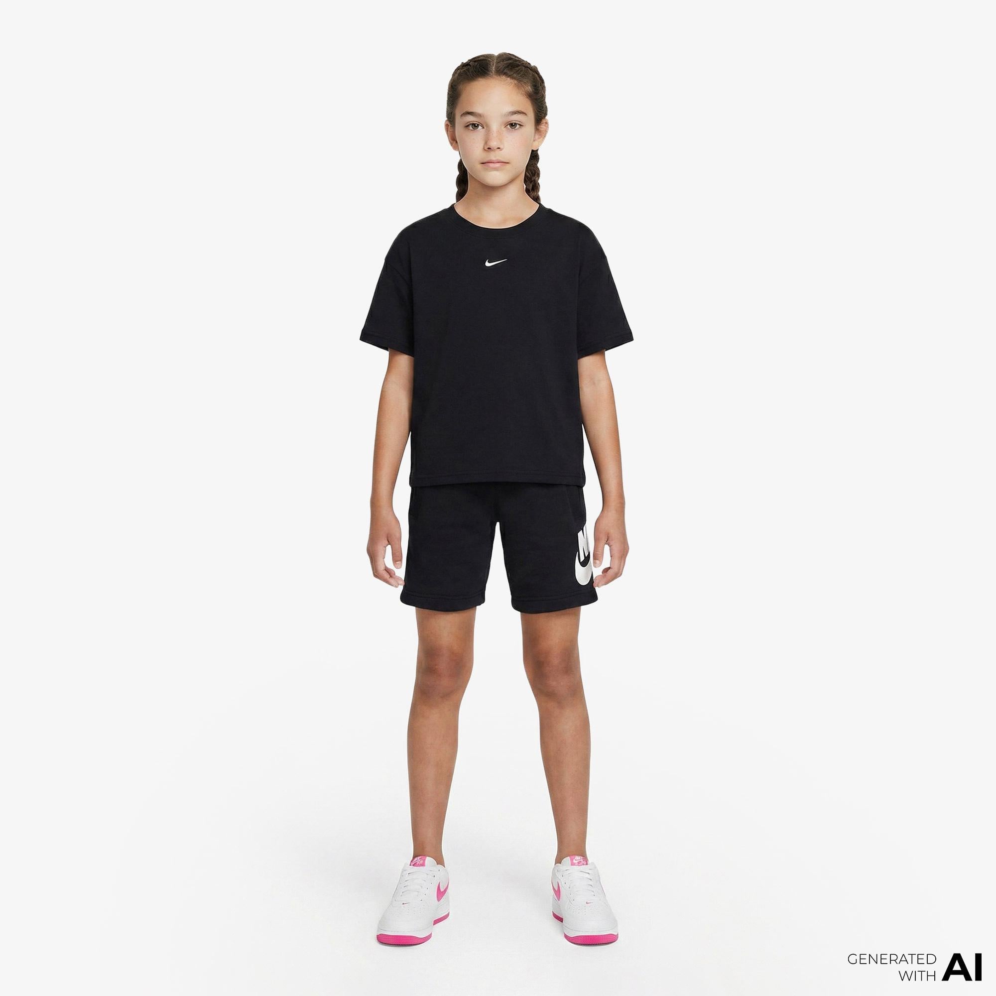 Nike Sportswear Club Fleece Çocuk Siyah Şort