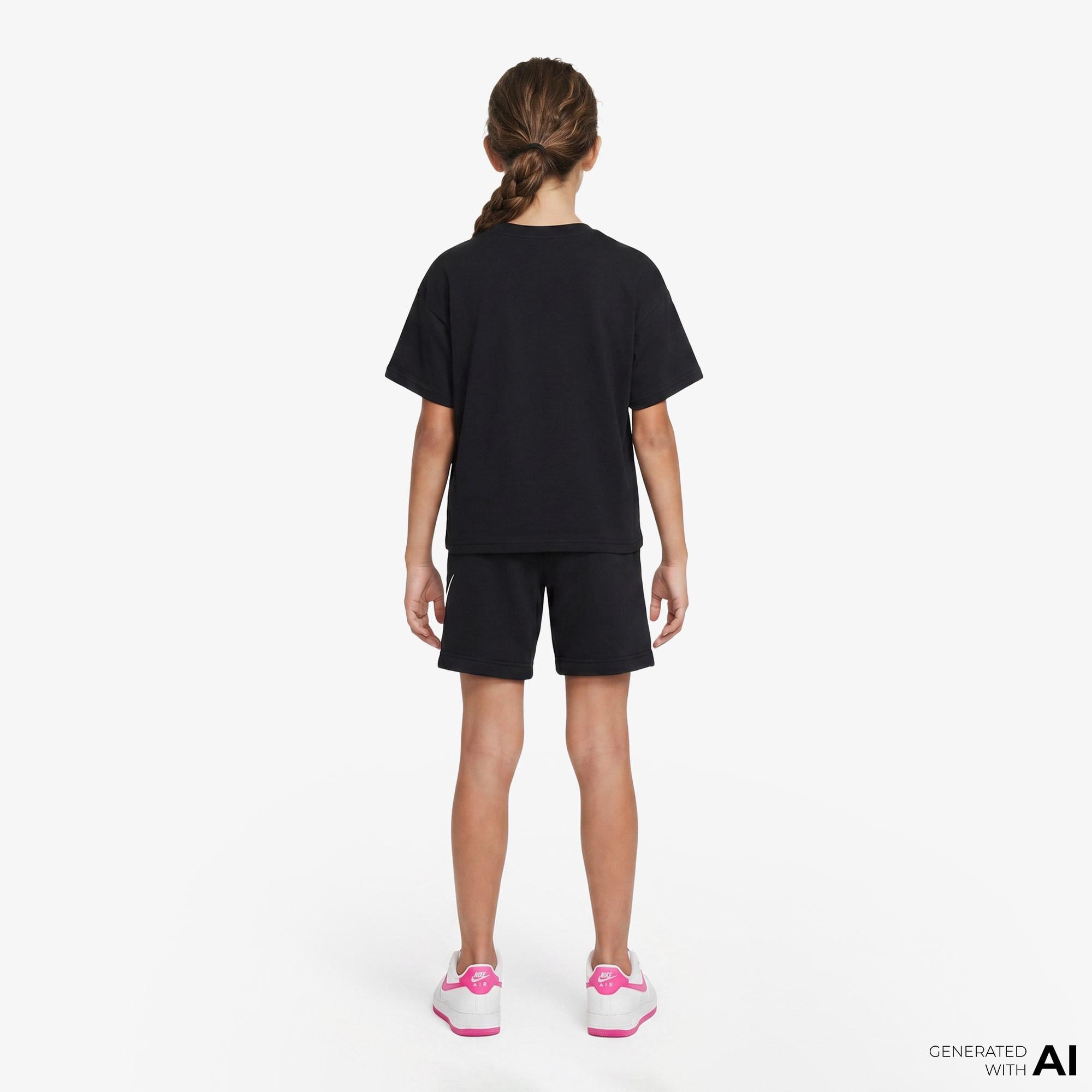 Nike Sportswear Club Fleece Çocuk Siyah Şort