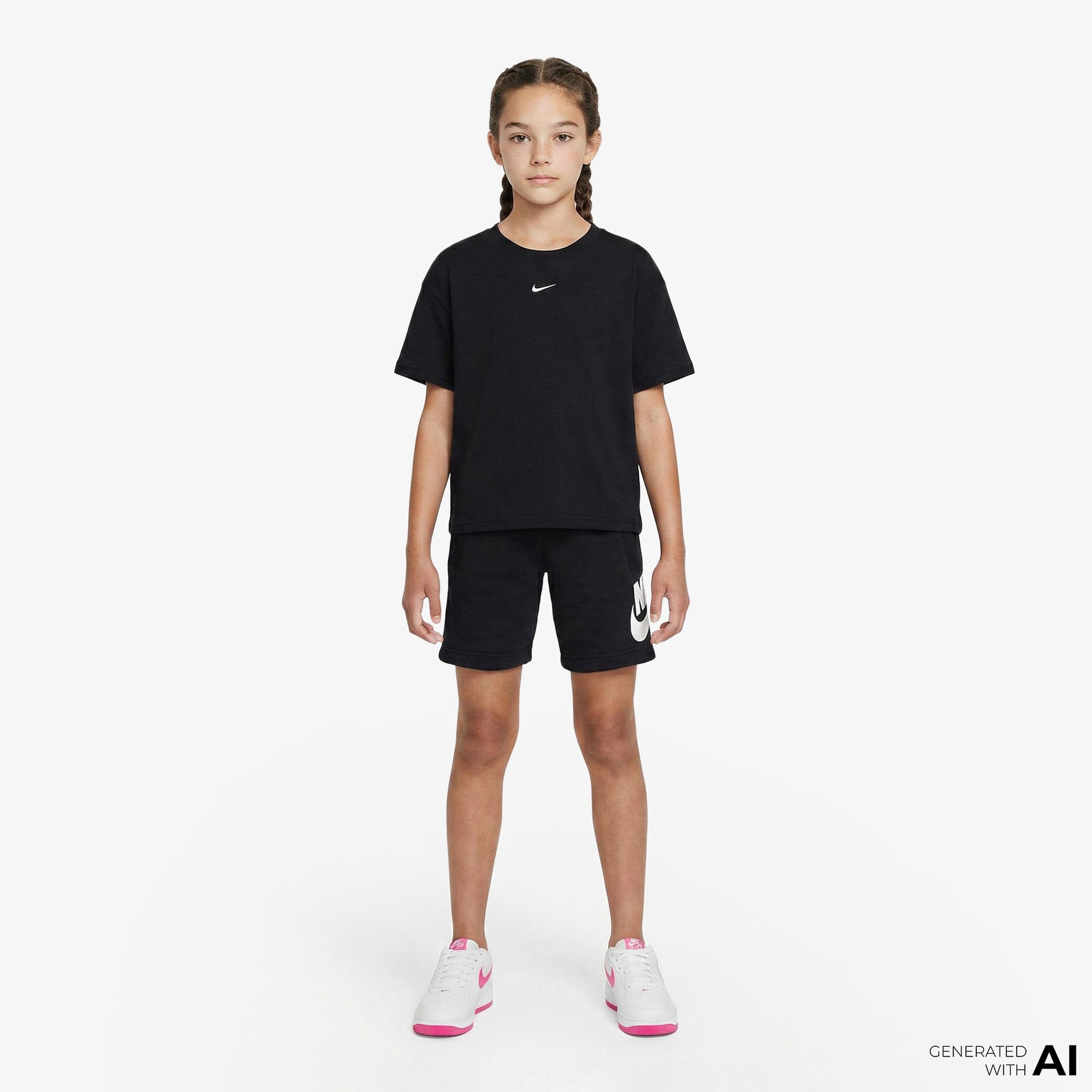 Nike Sportswear Club Fleece Çocuk Siyah Şort