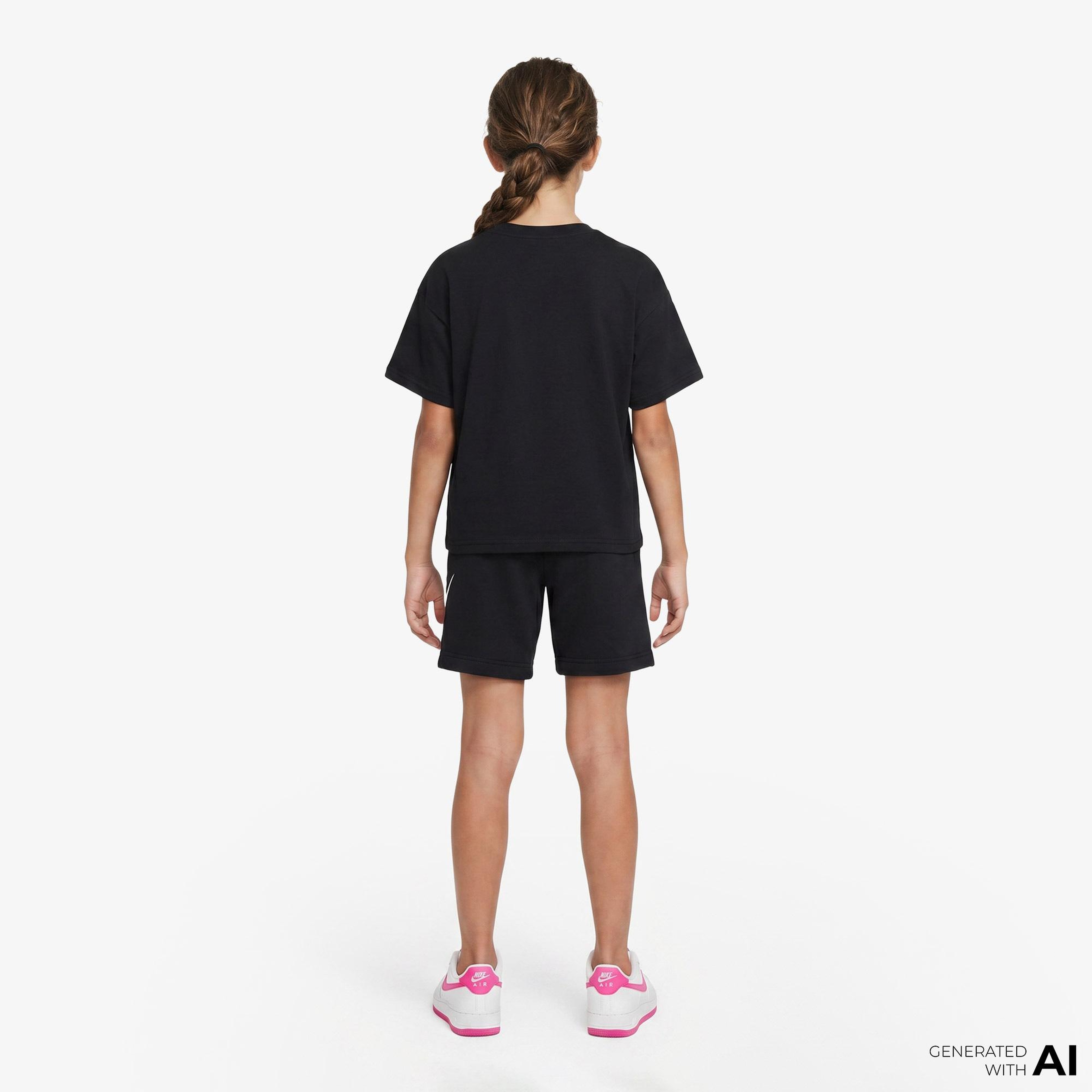 Nike Sportswear Club Fleece Çocuk Siyah Şort