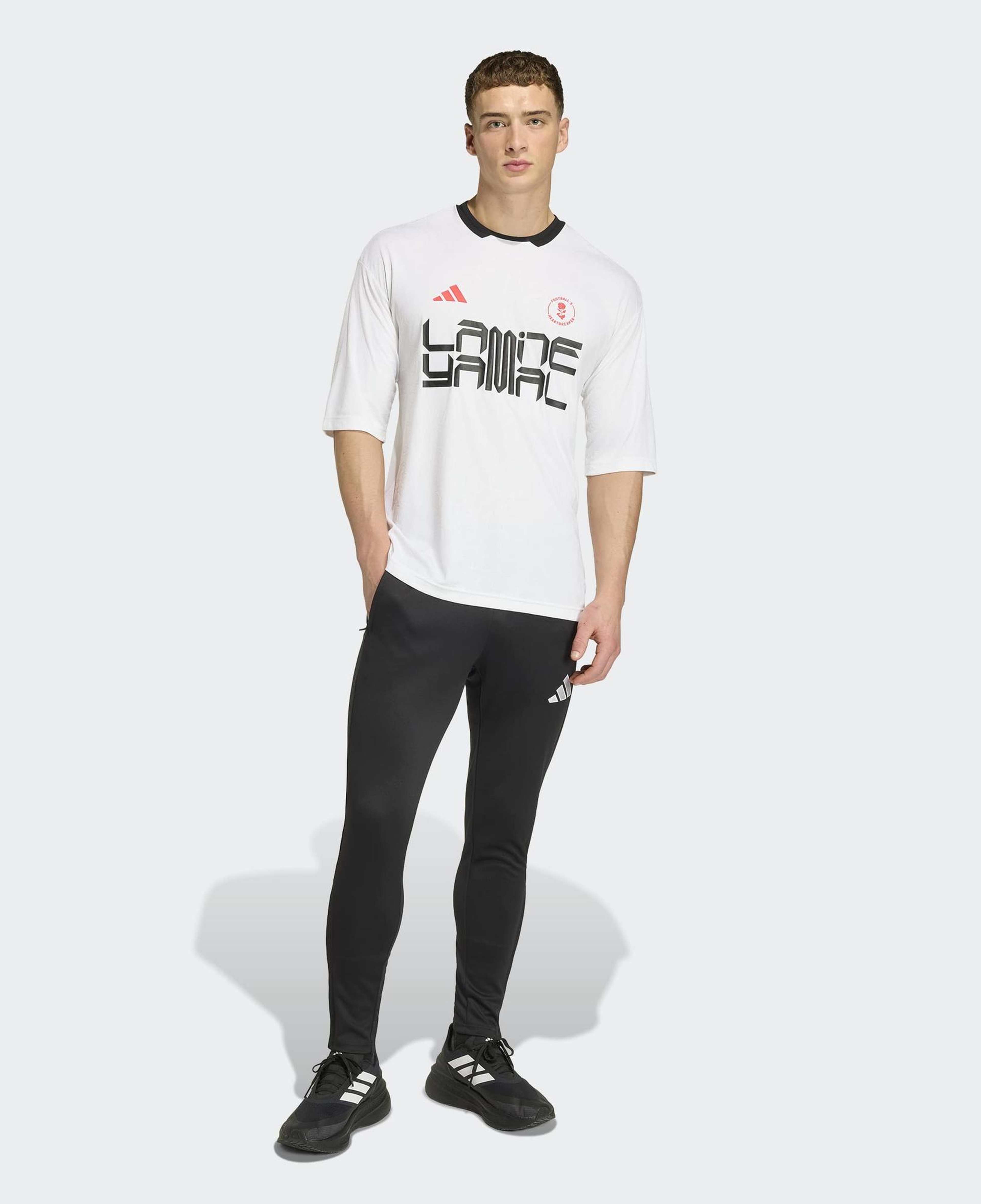 adidas Lamine Yamal Erkek Beyaz T-Shirt