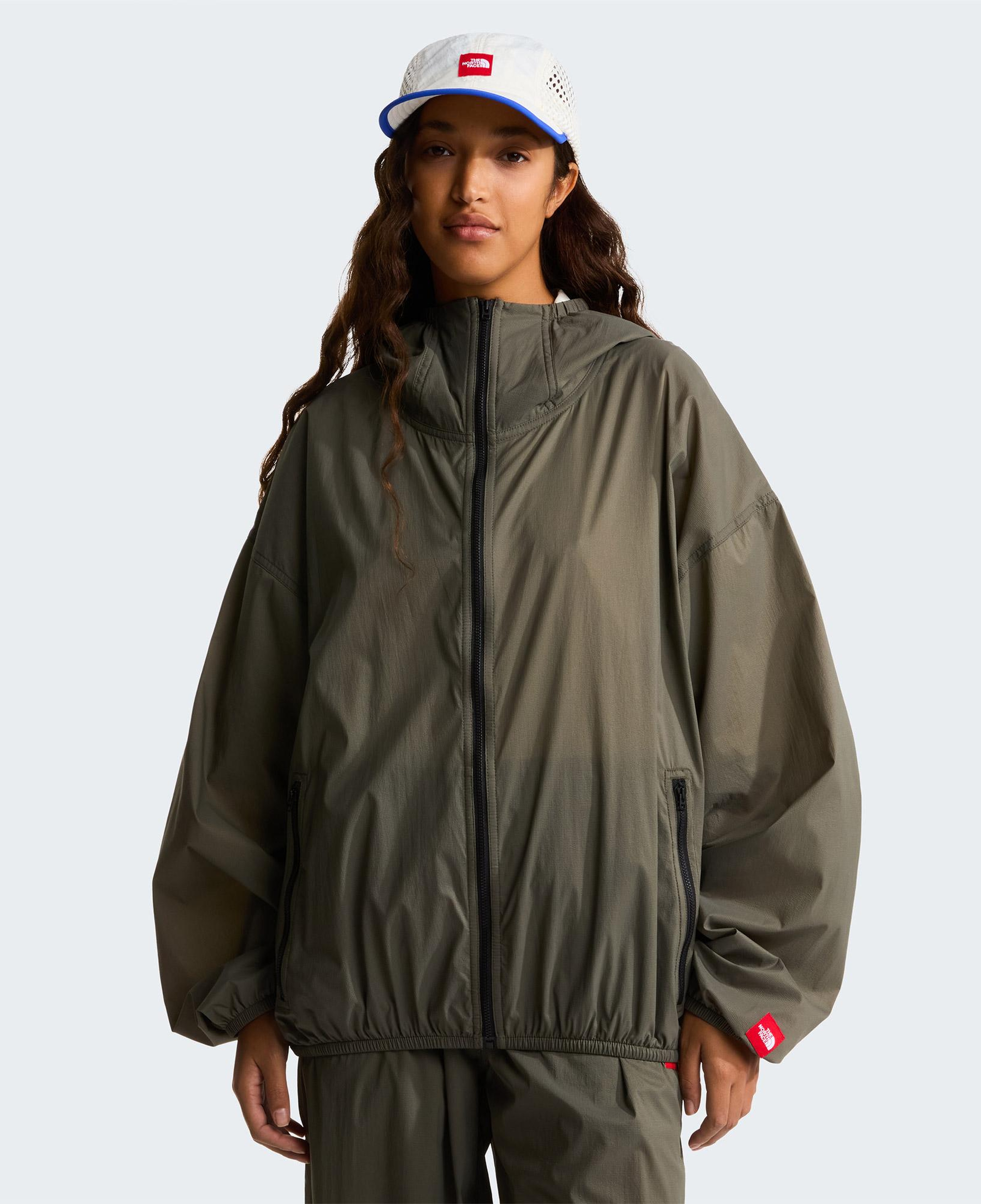 The North Face Red Box Packable Hooded Wind Erkek Yeşil Ceket