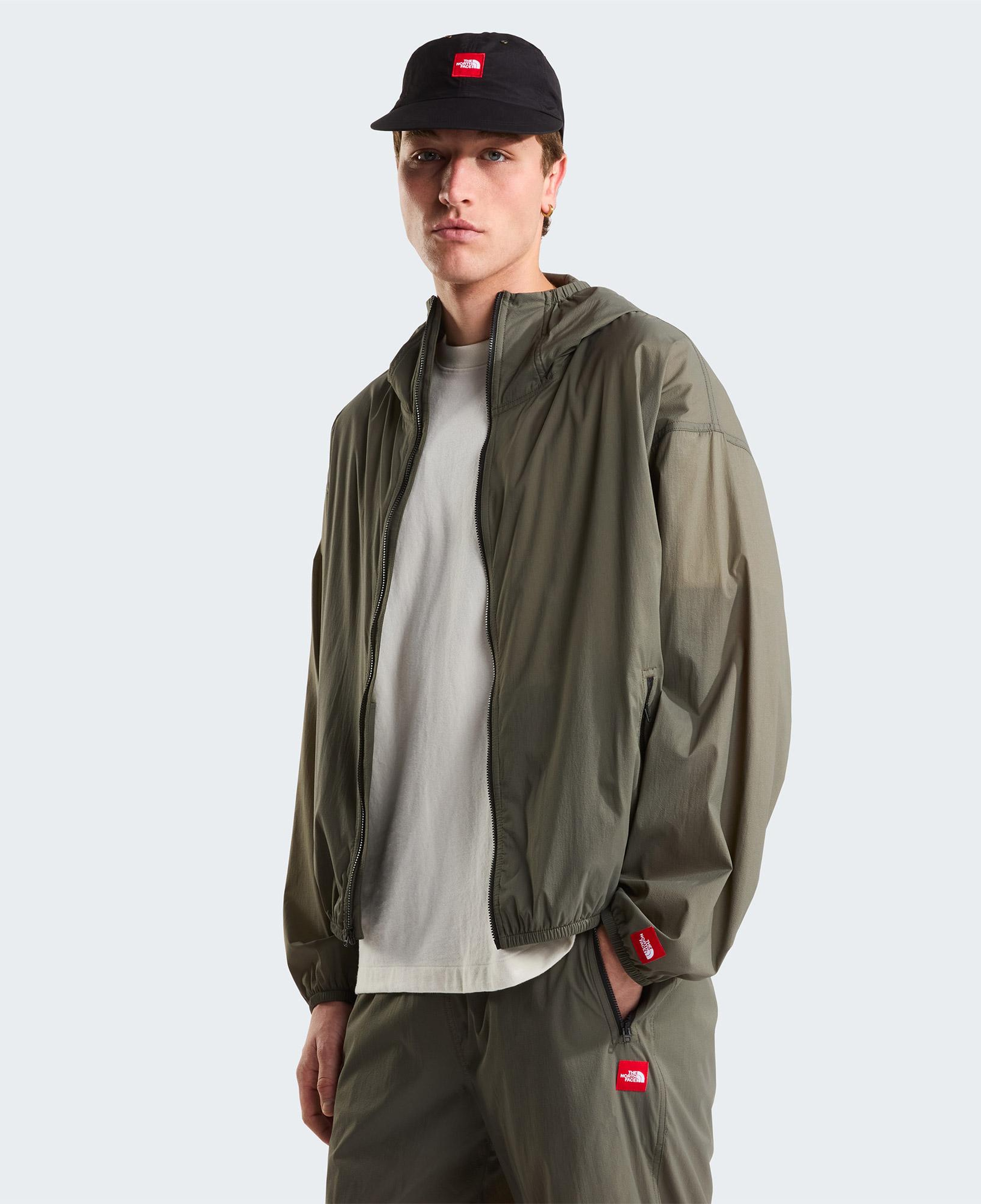 The North Face Red Box Packable Hooded Wind Erkek Yeşil Ceket