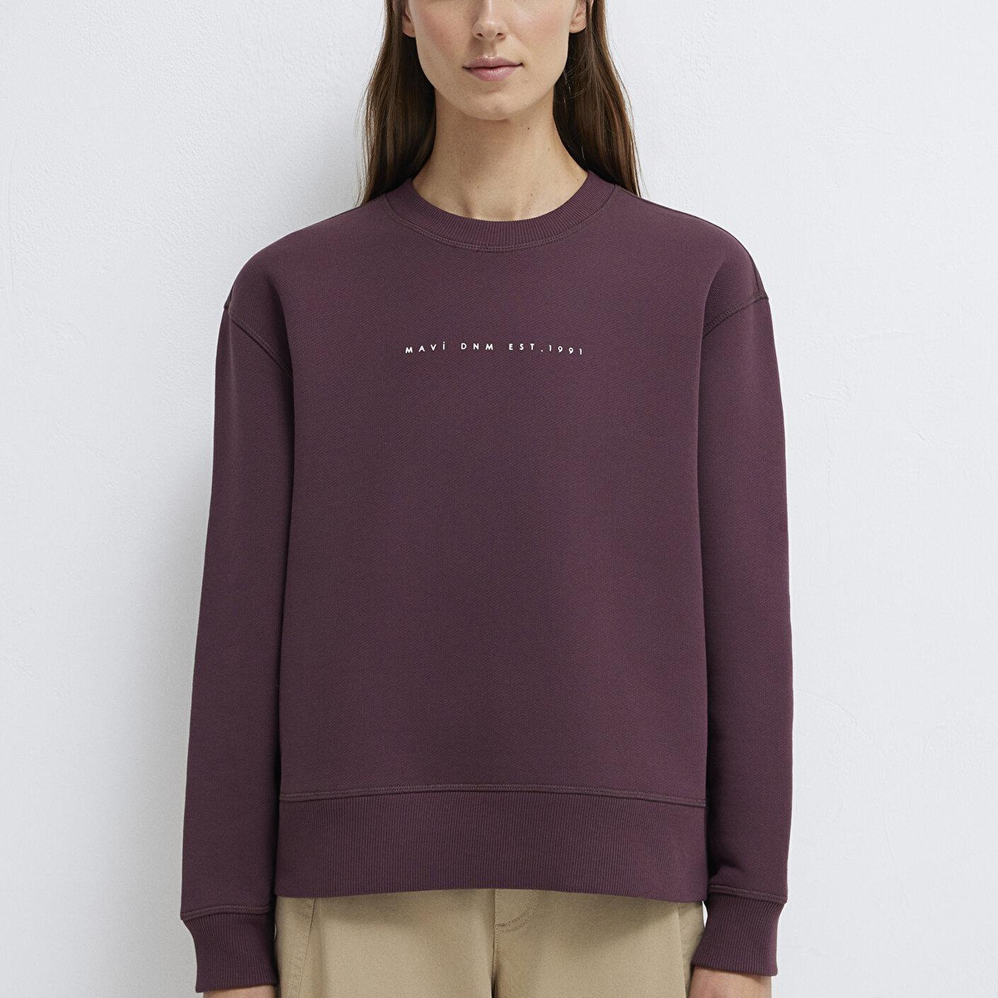 Mavi Mavi Denim Baskılı Mor Sweatshirt 1S10525-70260
