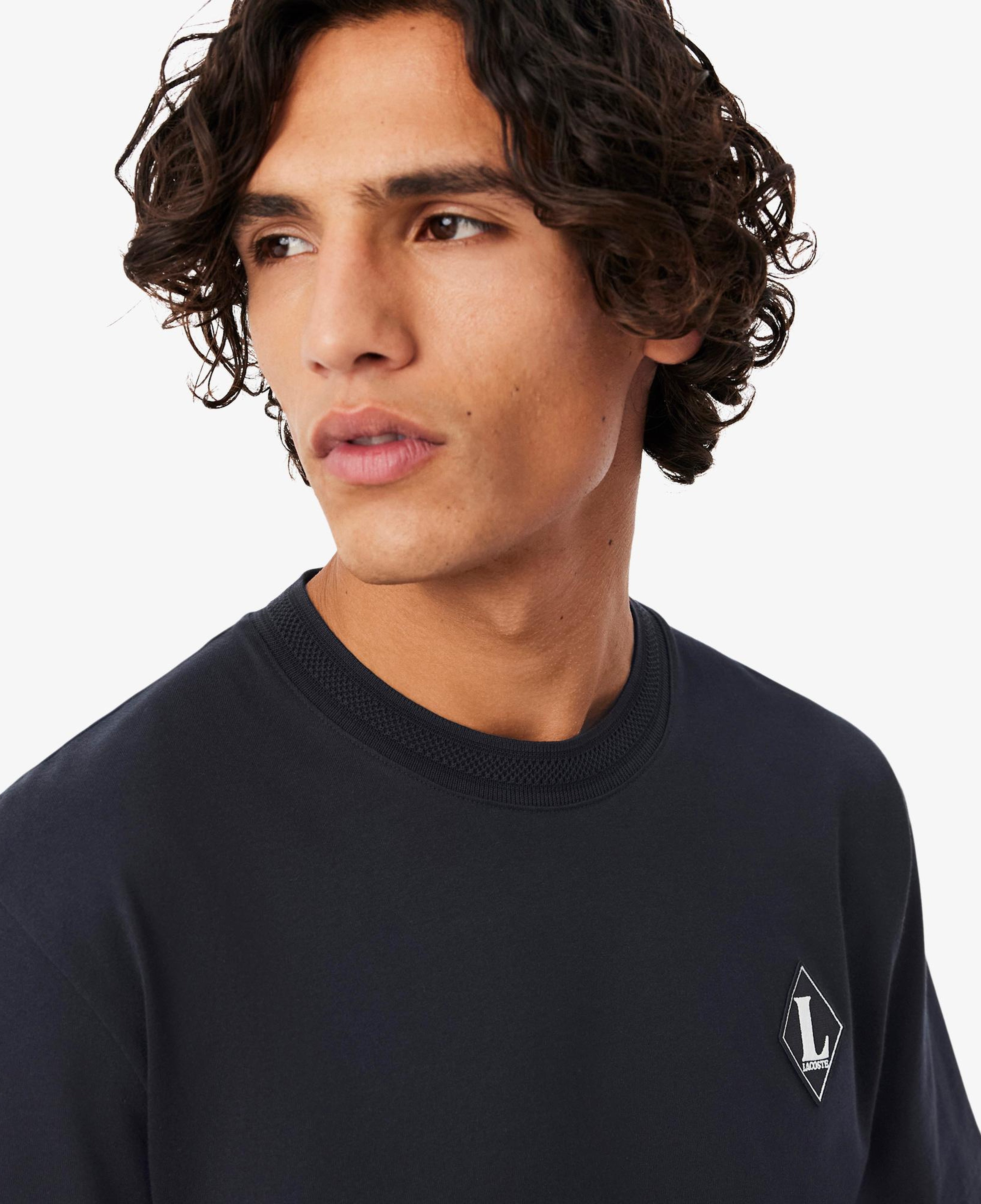 Erkek Classic Fit Bisiklet Yaka Koyu Gri T-Shirt
