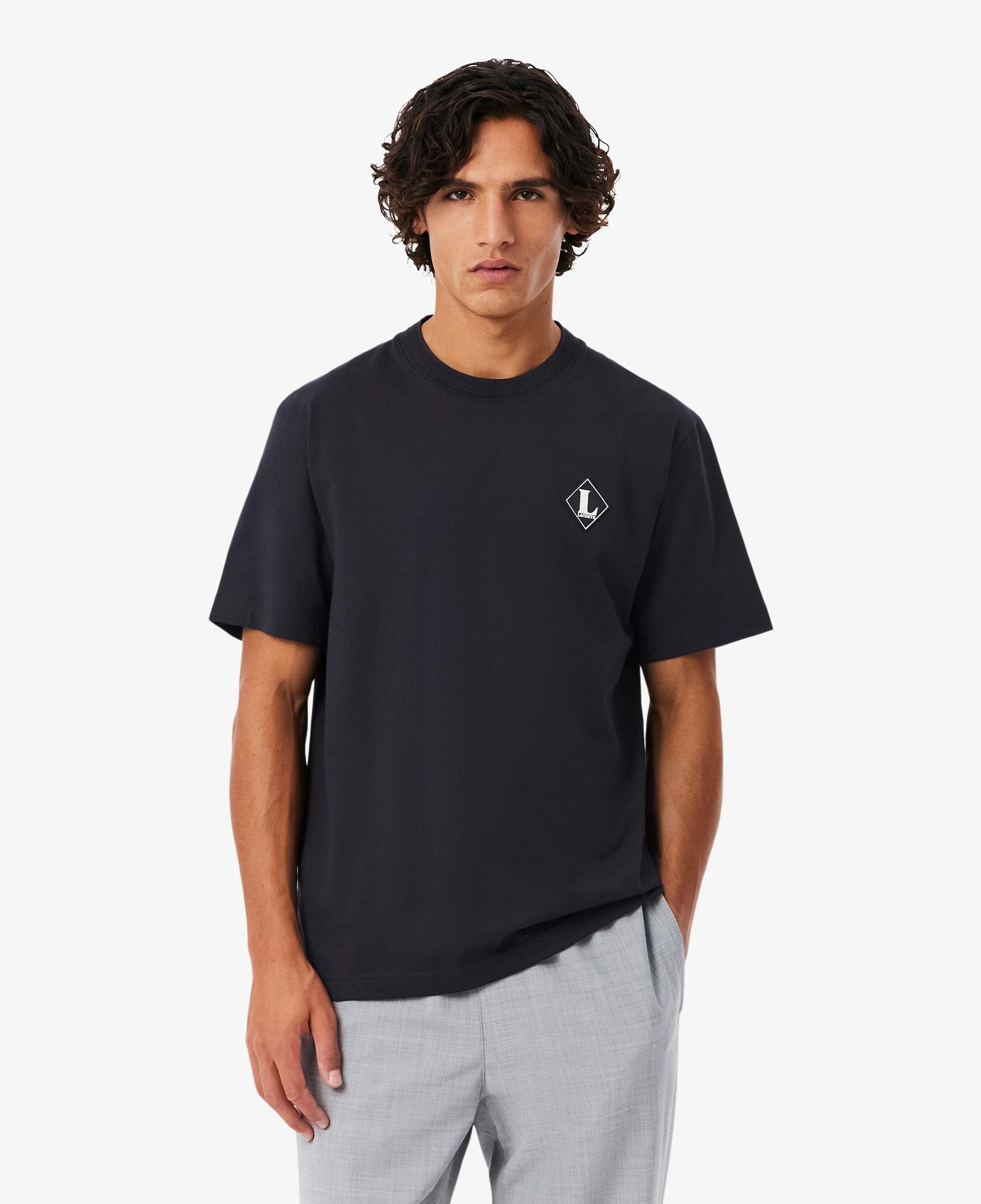 Erkek Classic Fit Bisiklet Yaka Koyu Gri T-Shirt