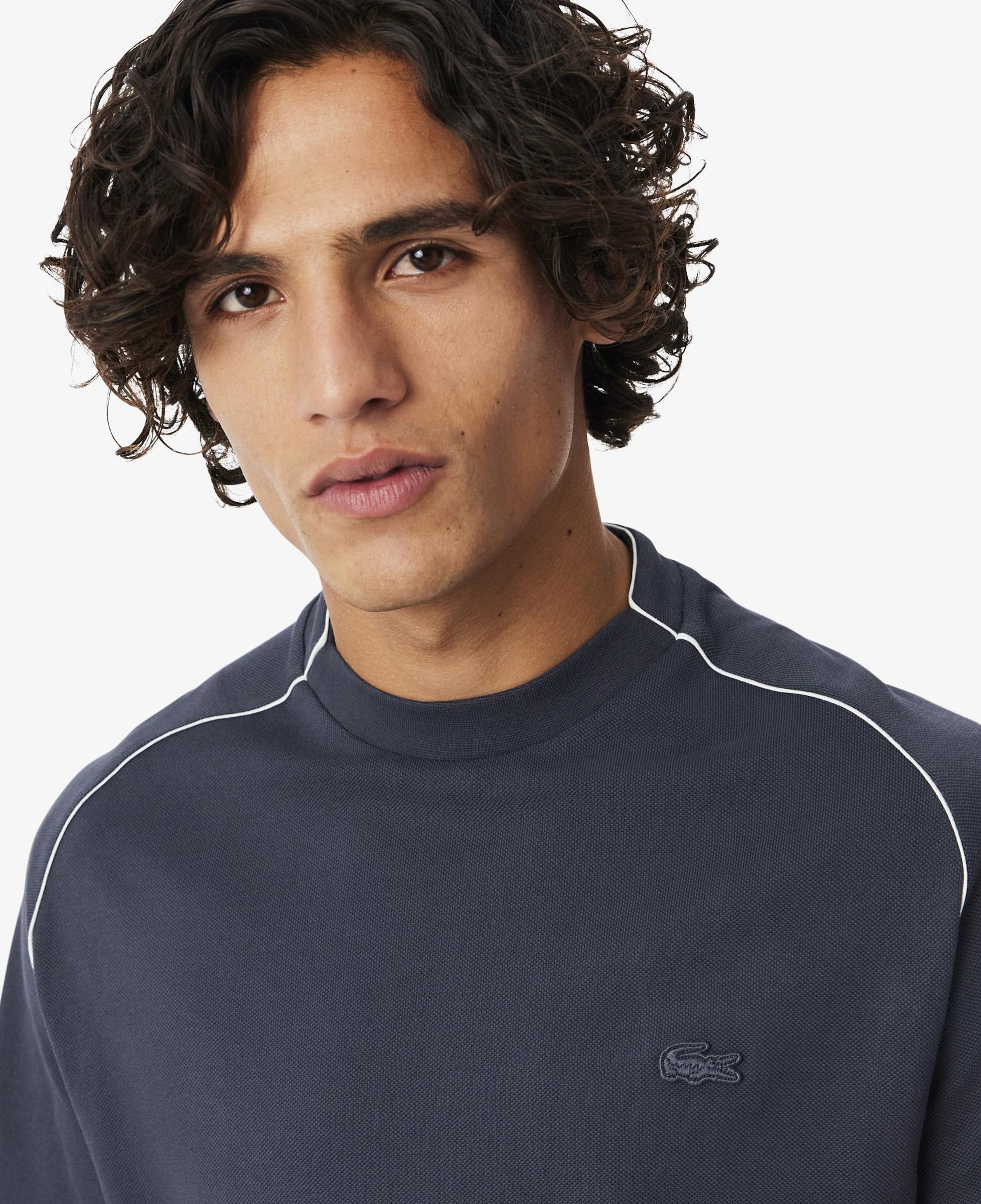 Erkek Classic Fit Bisiklet Yaka Koyu Gri T-Shirt