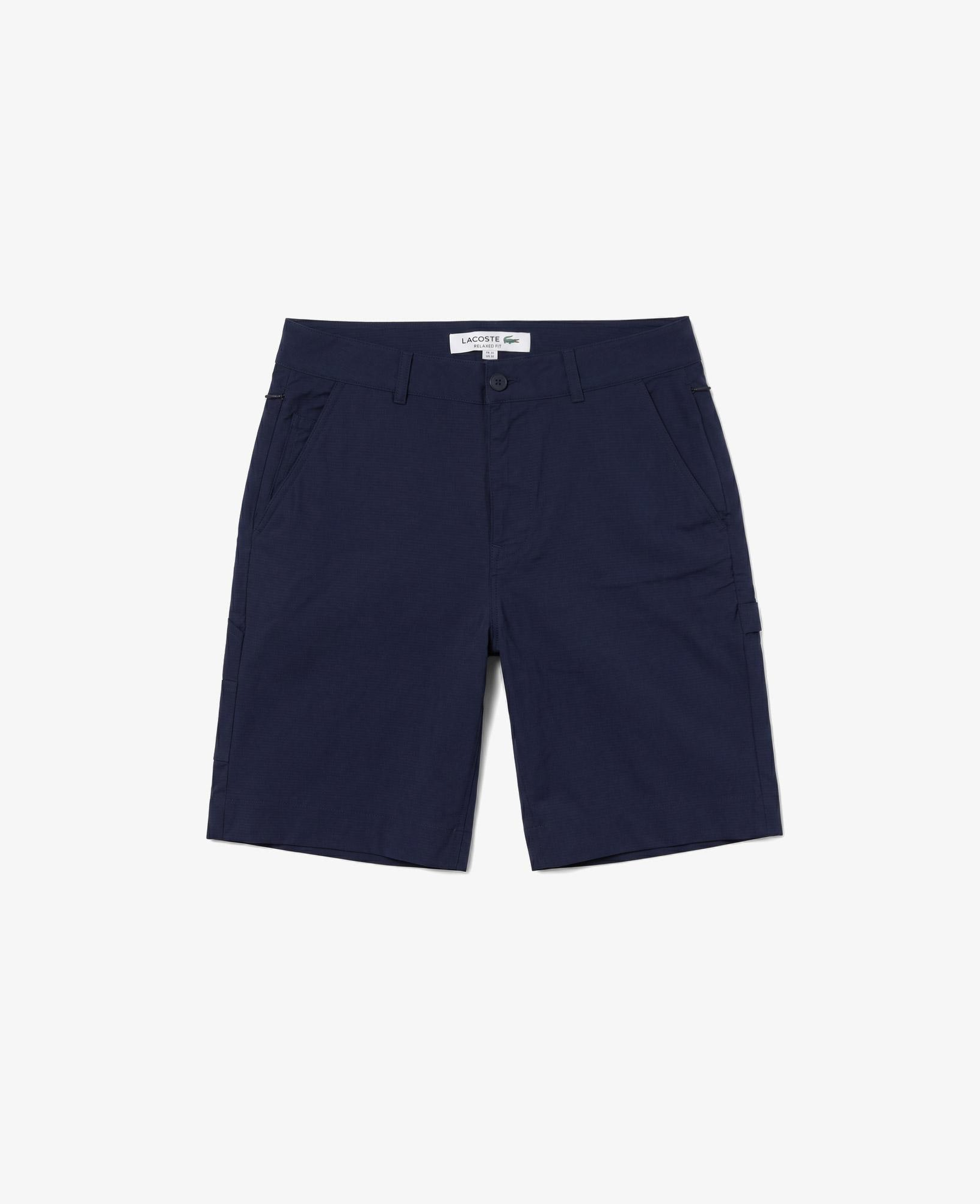Erkek Relaxed Fit Lacivert Bermuda Şort