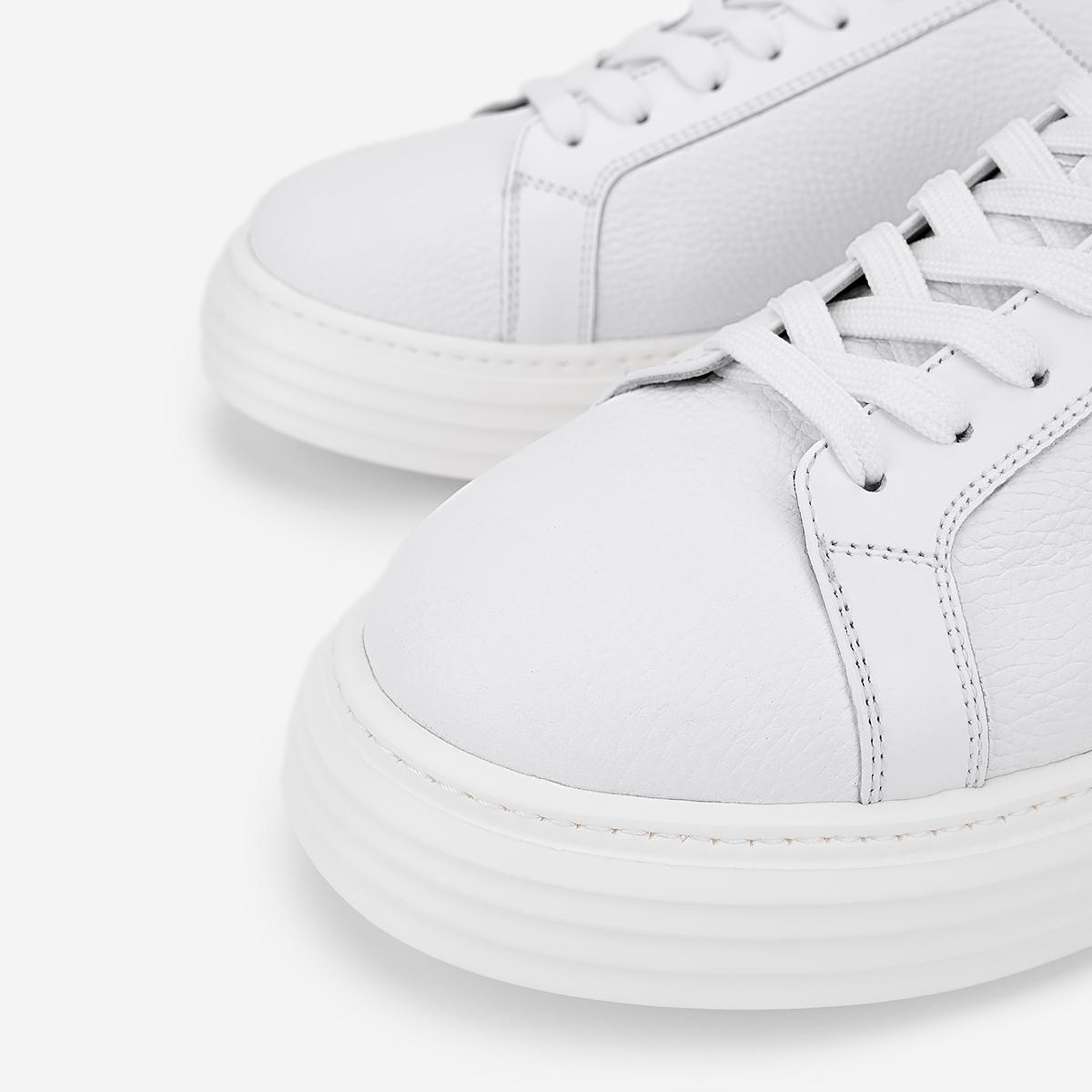 Valmenti Erkek Hakiki Deri Beyaz Sneakers & Spor Ayakkabı