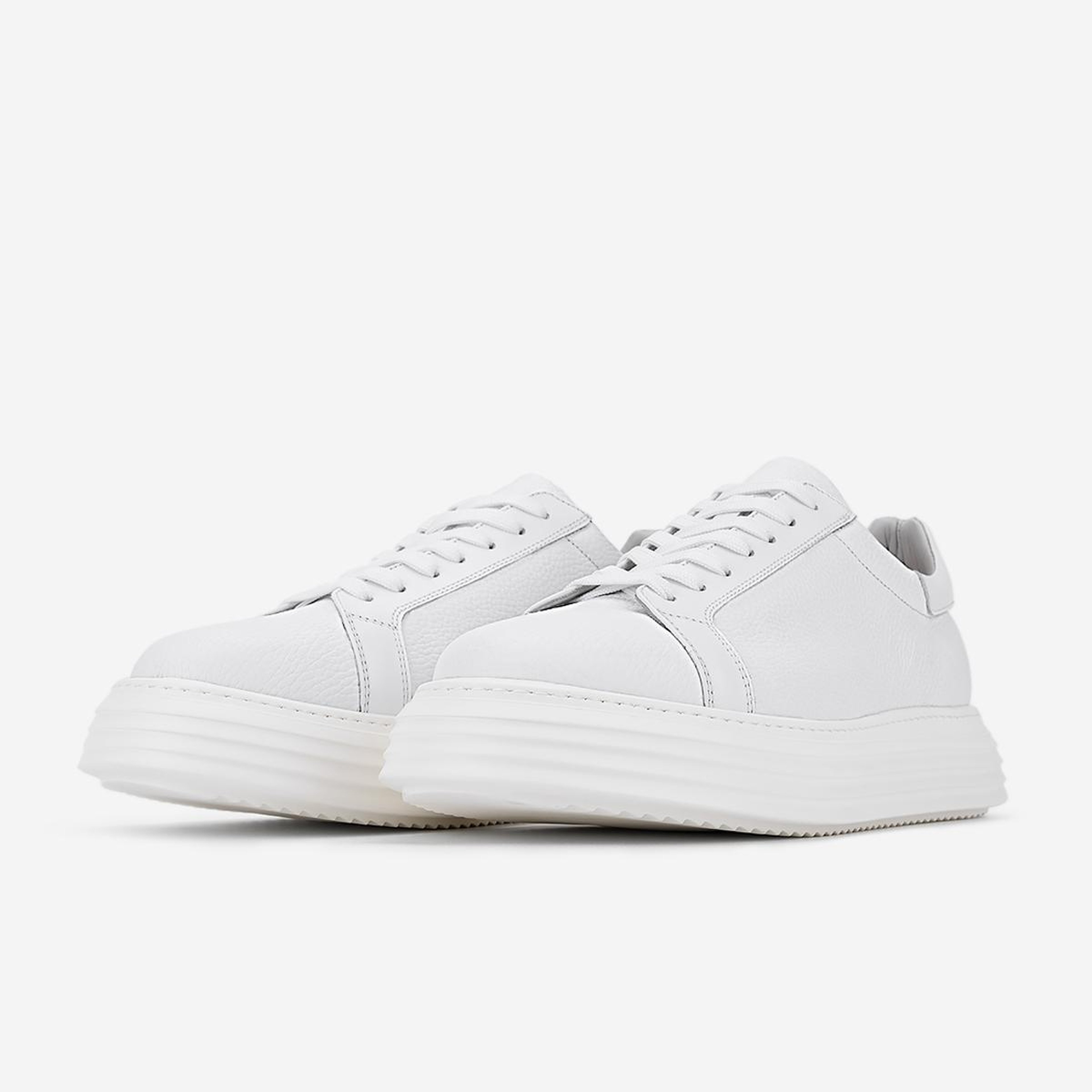 Valmenti Erkek Hakiki Deri Beyaz Sneakers & Spor Ayakkabı