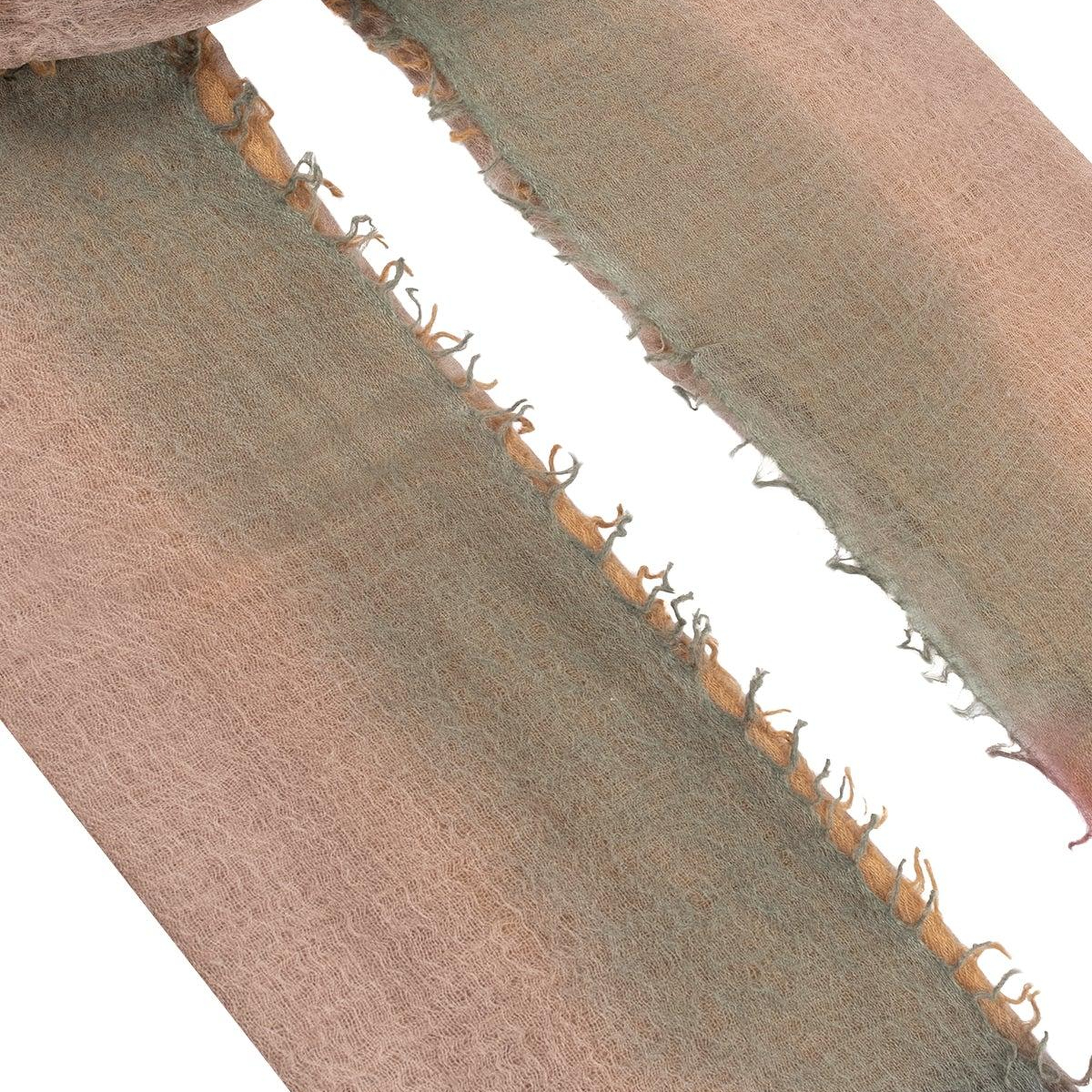 Bej Ralph Saf Kaşmir Degrade Şal 70x180 cm