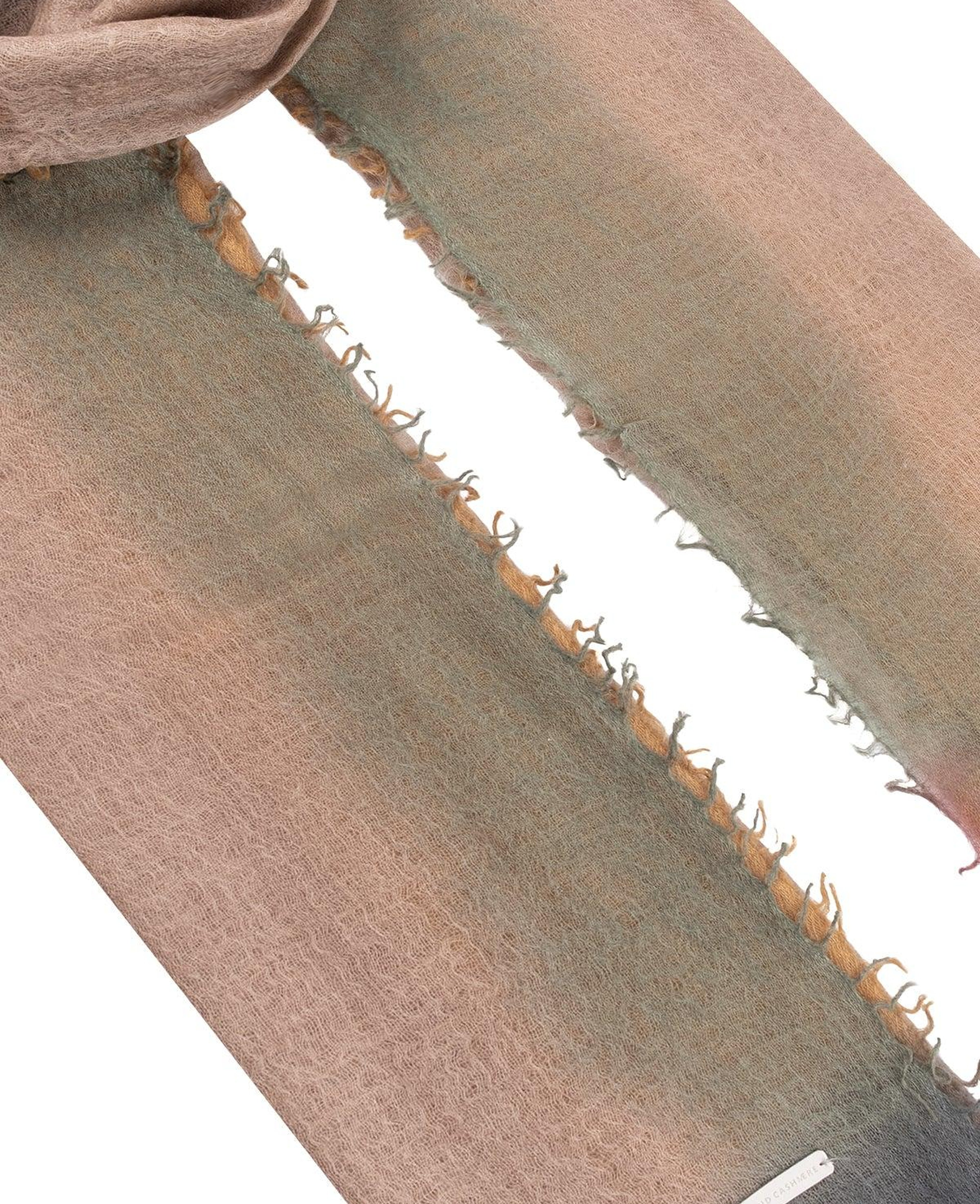 Bej Ralph Saf Kaşmir Degrade Şal 70x180 cm
