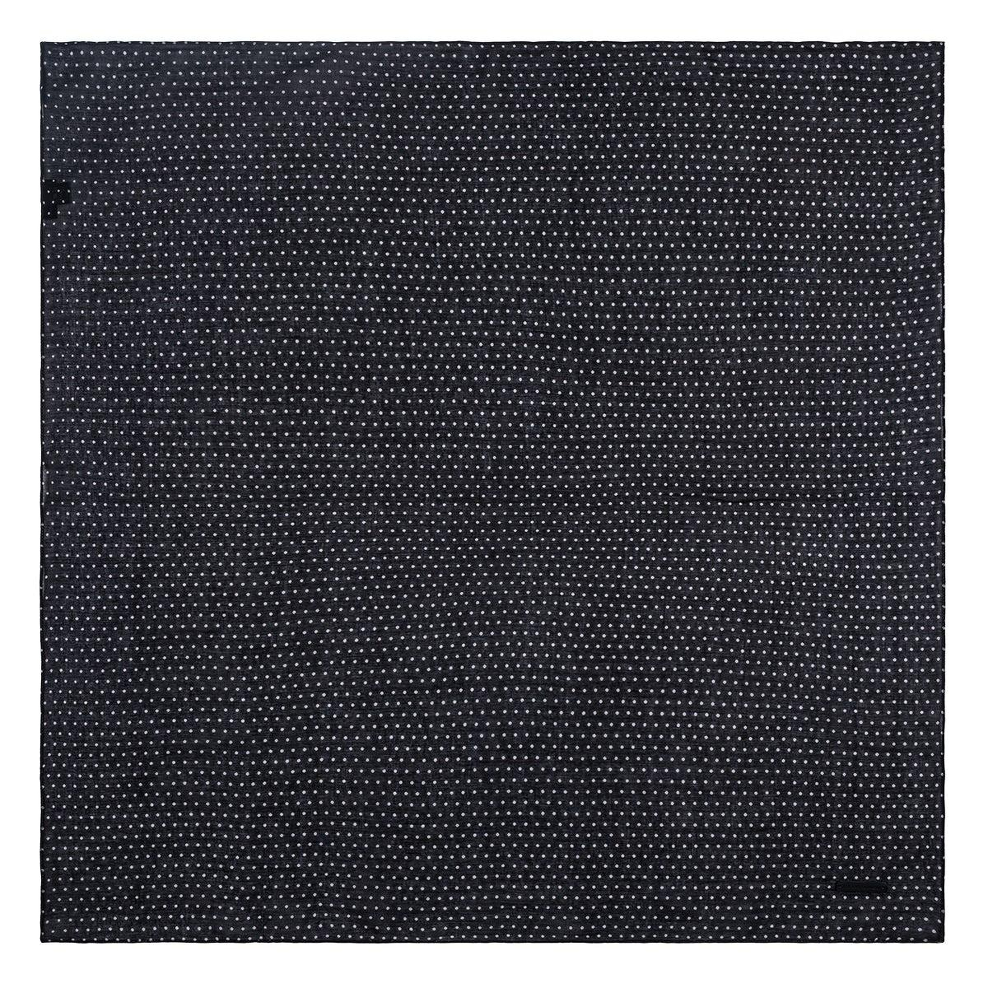 Siyah Jas Baskılı Kare Bandana 70x70 cm