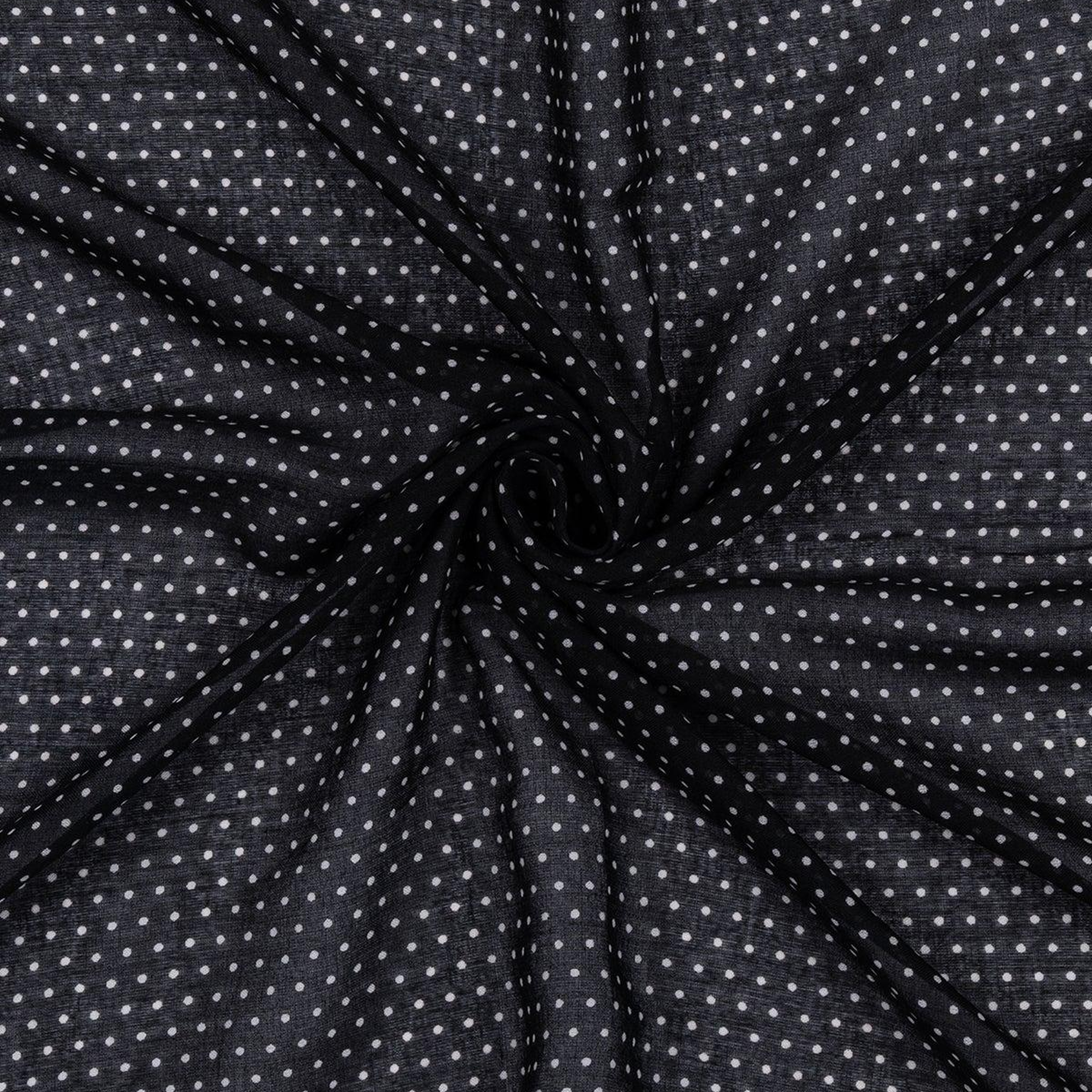 Siyah Jas Baskılı Kare Bandana 70x70 cm