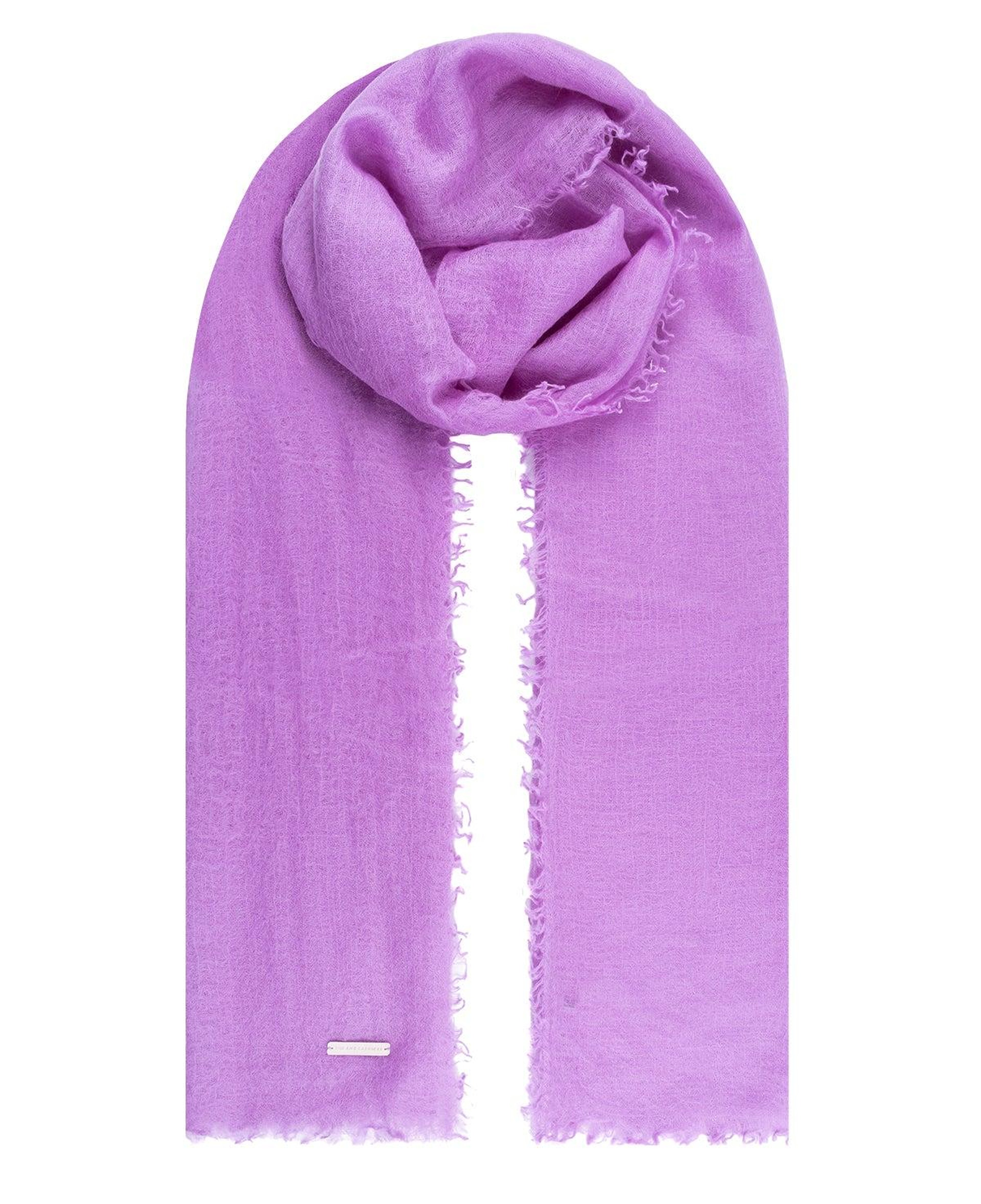 Lila Ralph Saf Kaşmir Şal 70x180 cm