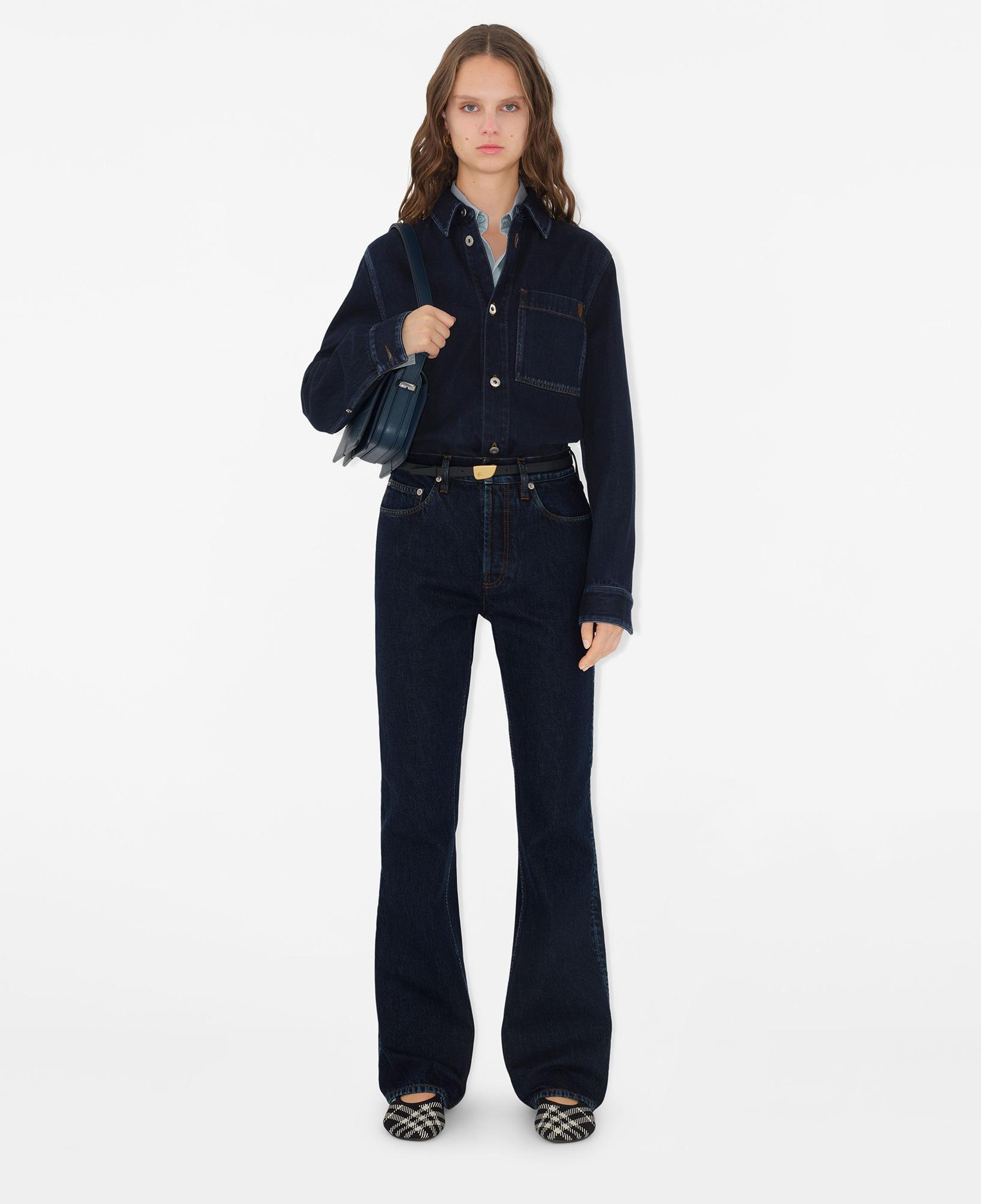 Burberry Pro Regular Fit Denim Kadın Mavi Gömlek