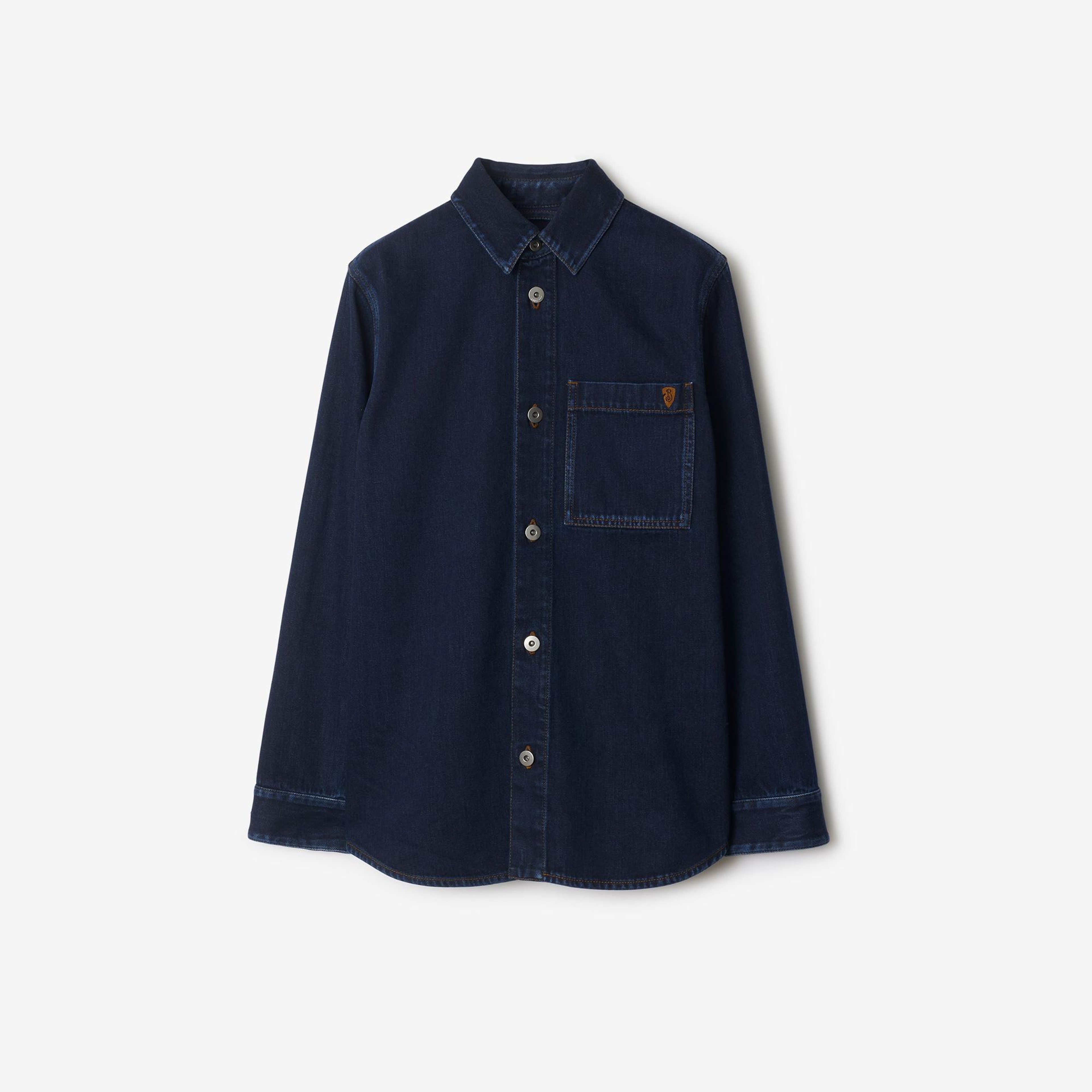 Burberry Pro Regular Fit Denim Kadın Mavi Gömlek