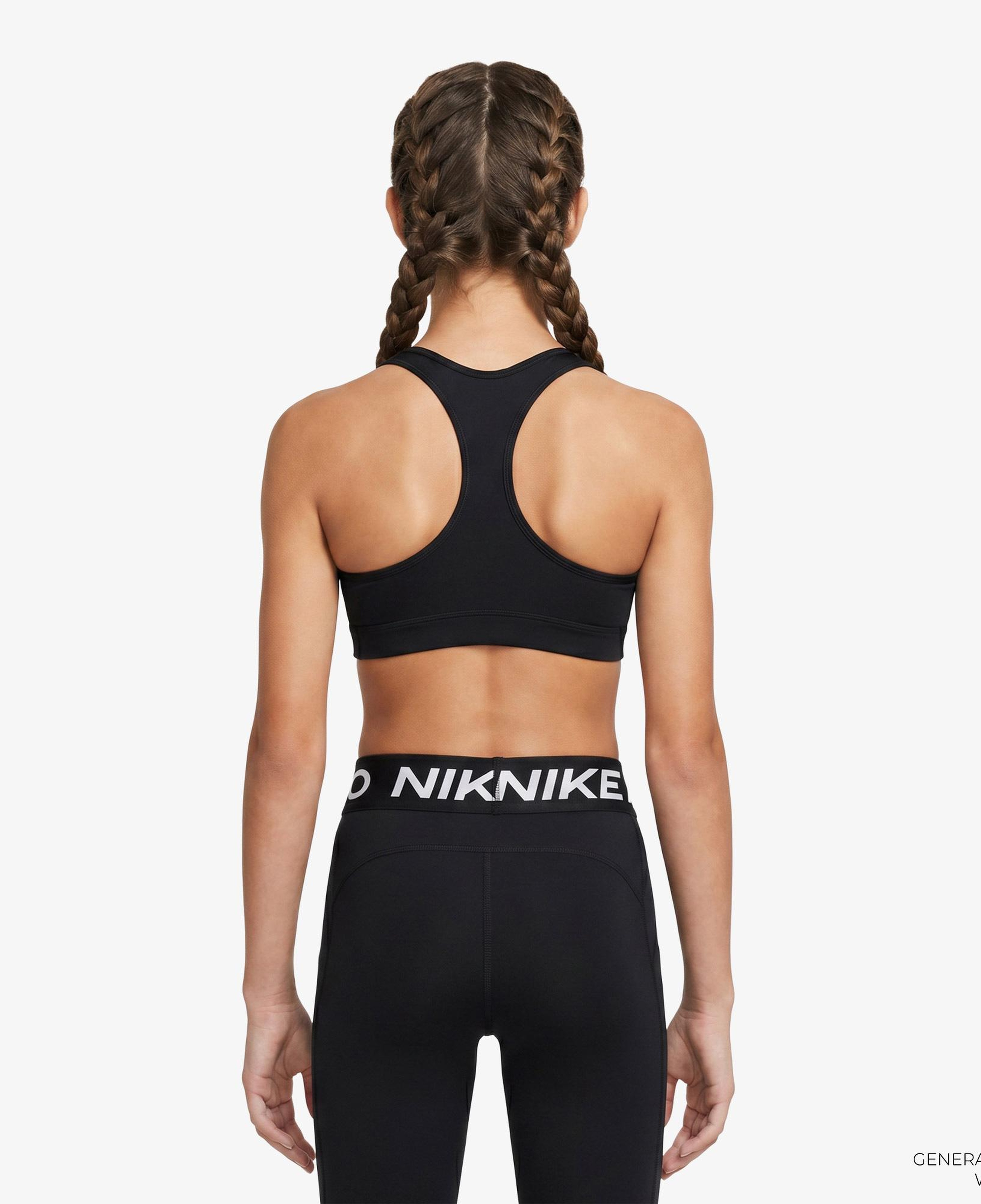 Nike Dri-Fit Swoosh Çocuk Siyah Bra