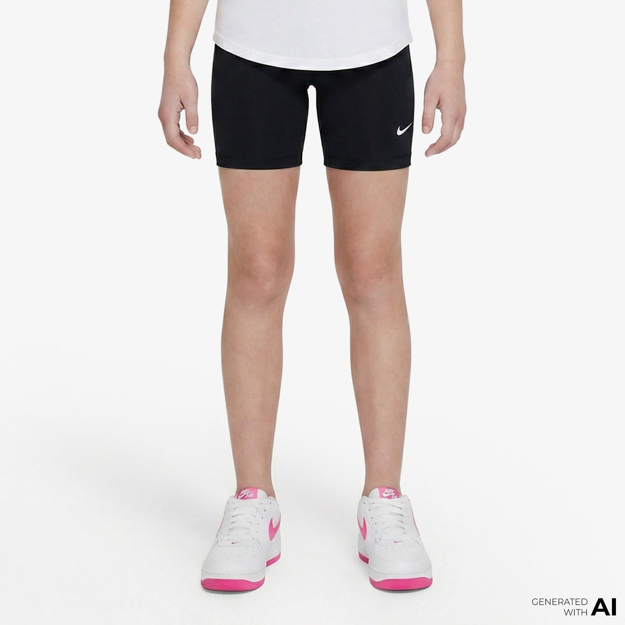 Nike Pro Dri-Fit 13 cm Çocuk Siyah Kısa Tayt
