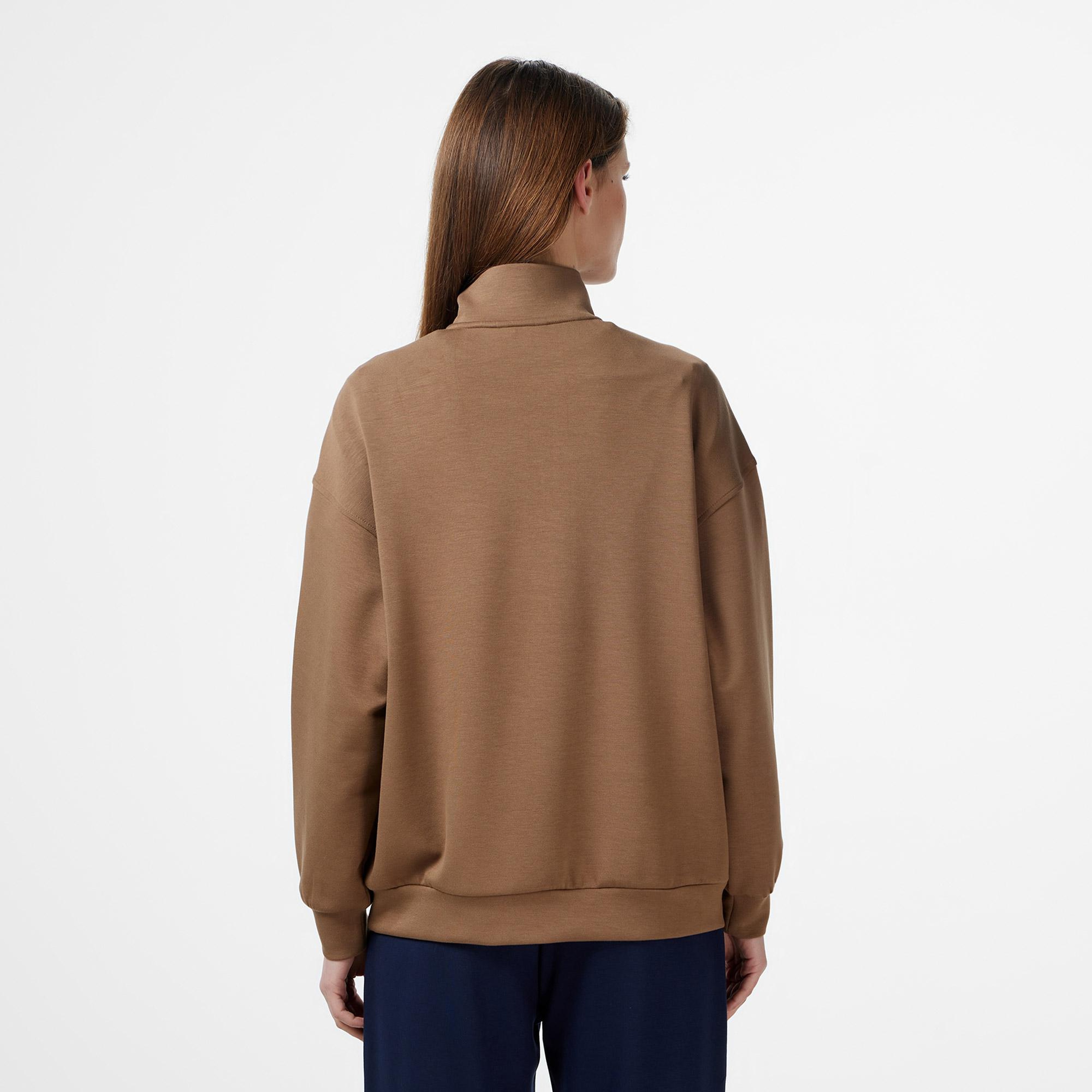 Nautica Kadın Kahverengi Regular Fit Sweatshirt