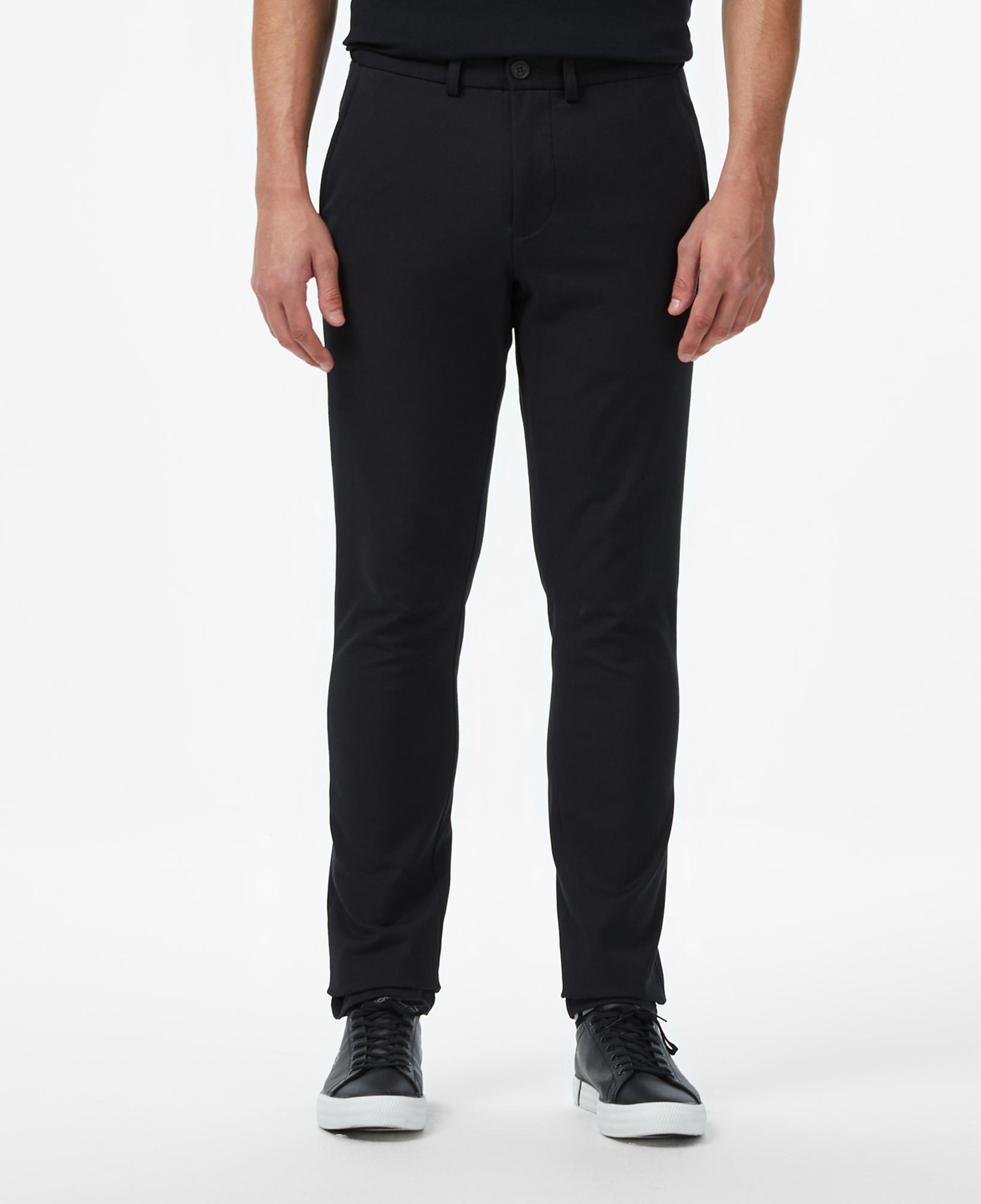 Erkek Slim Fit Siyah Chino Pantolon