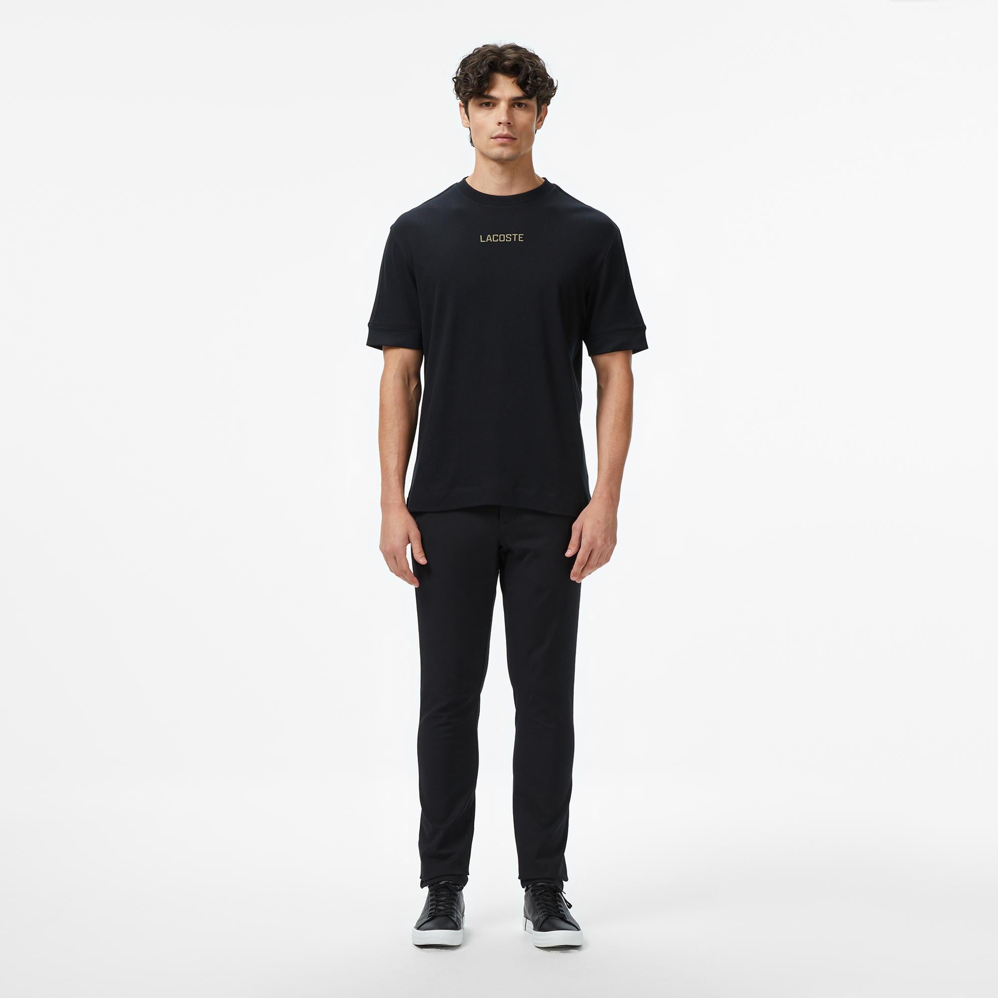 Erkek Slim Fit Siyah Chino Pantolon