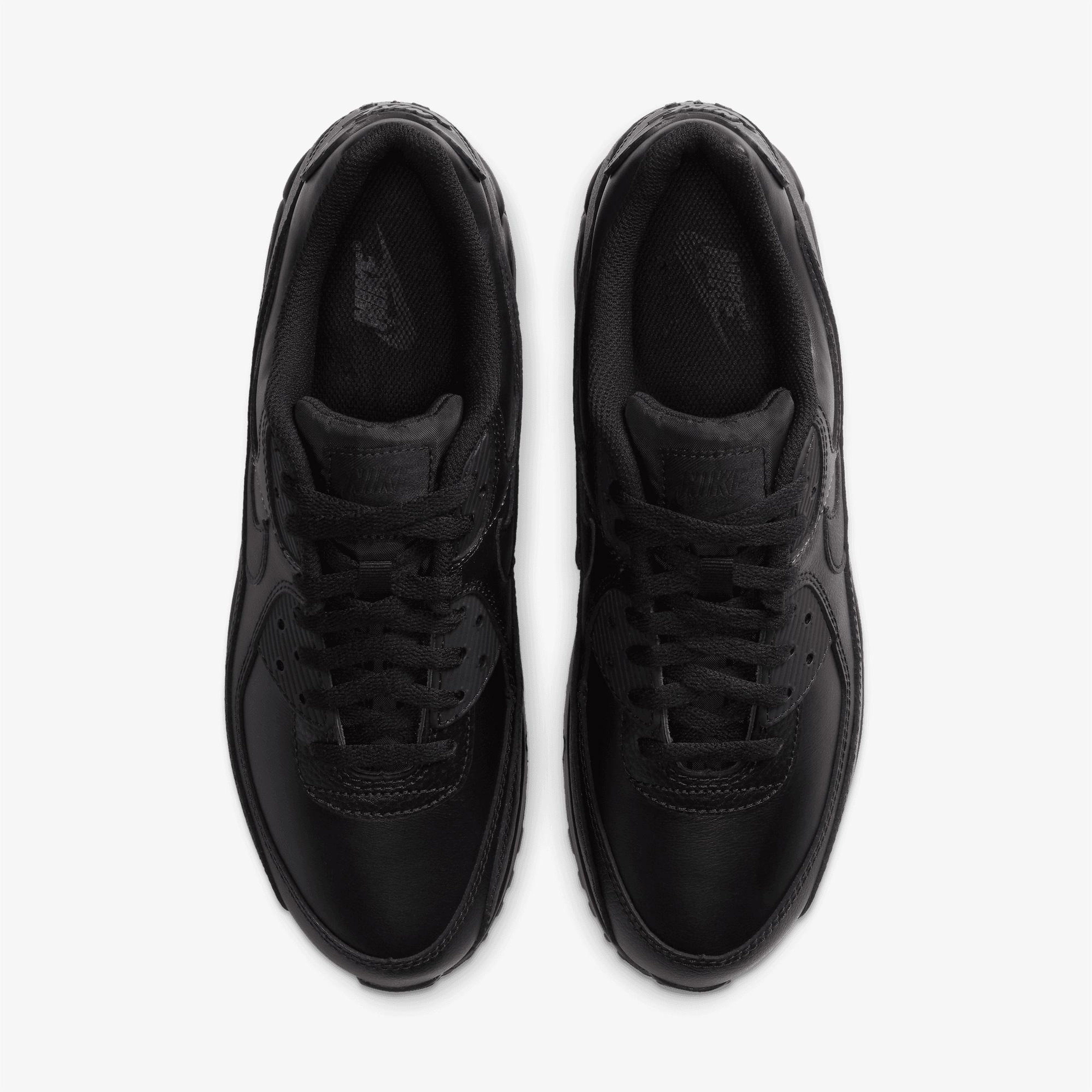 Nike Air Max 90 Leather Erkek Siyah Spor Ayakkabı