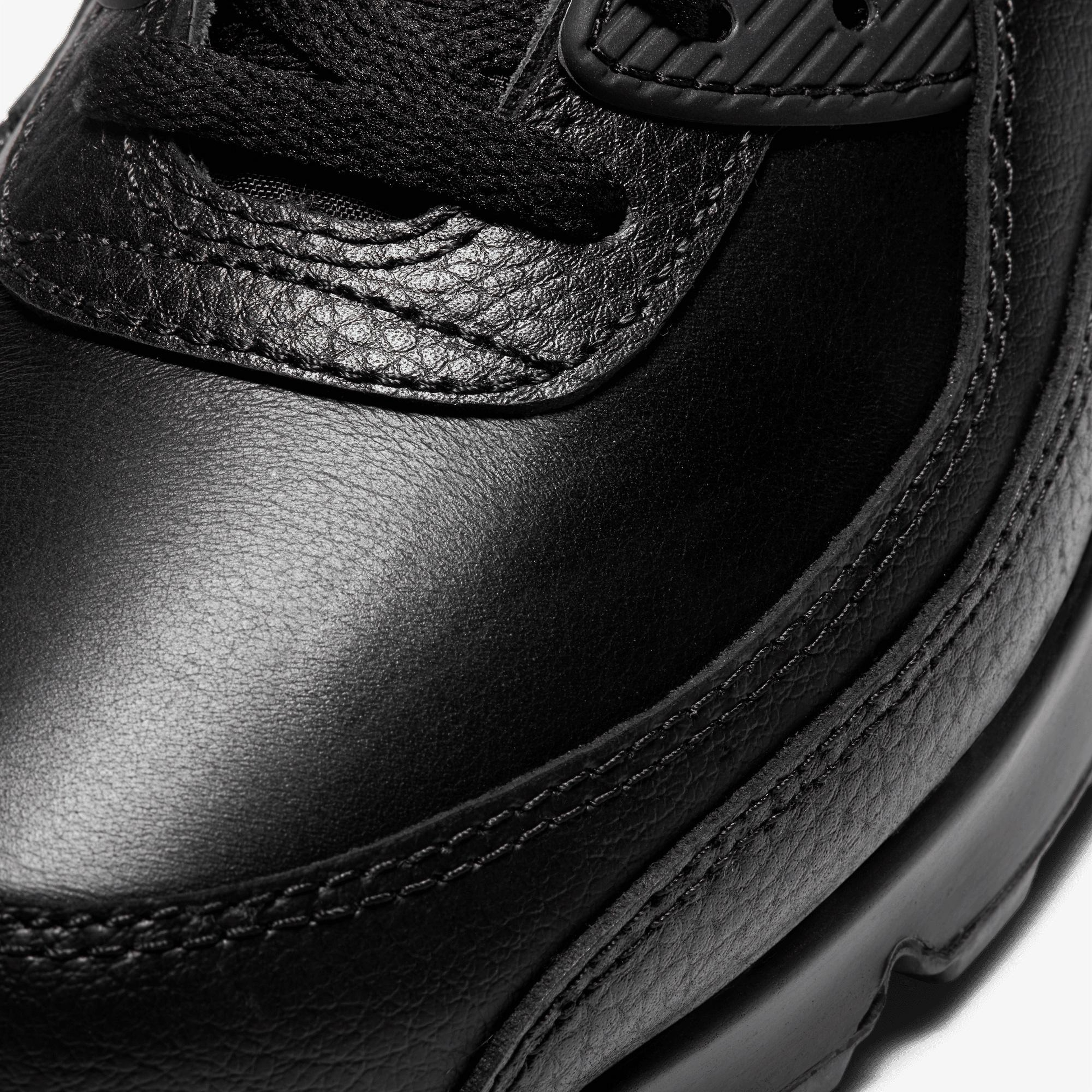 Nike Air Max 90 Leather Erkek Siyah Spor Ayakkabı